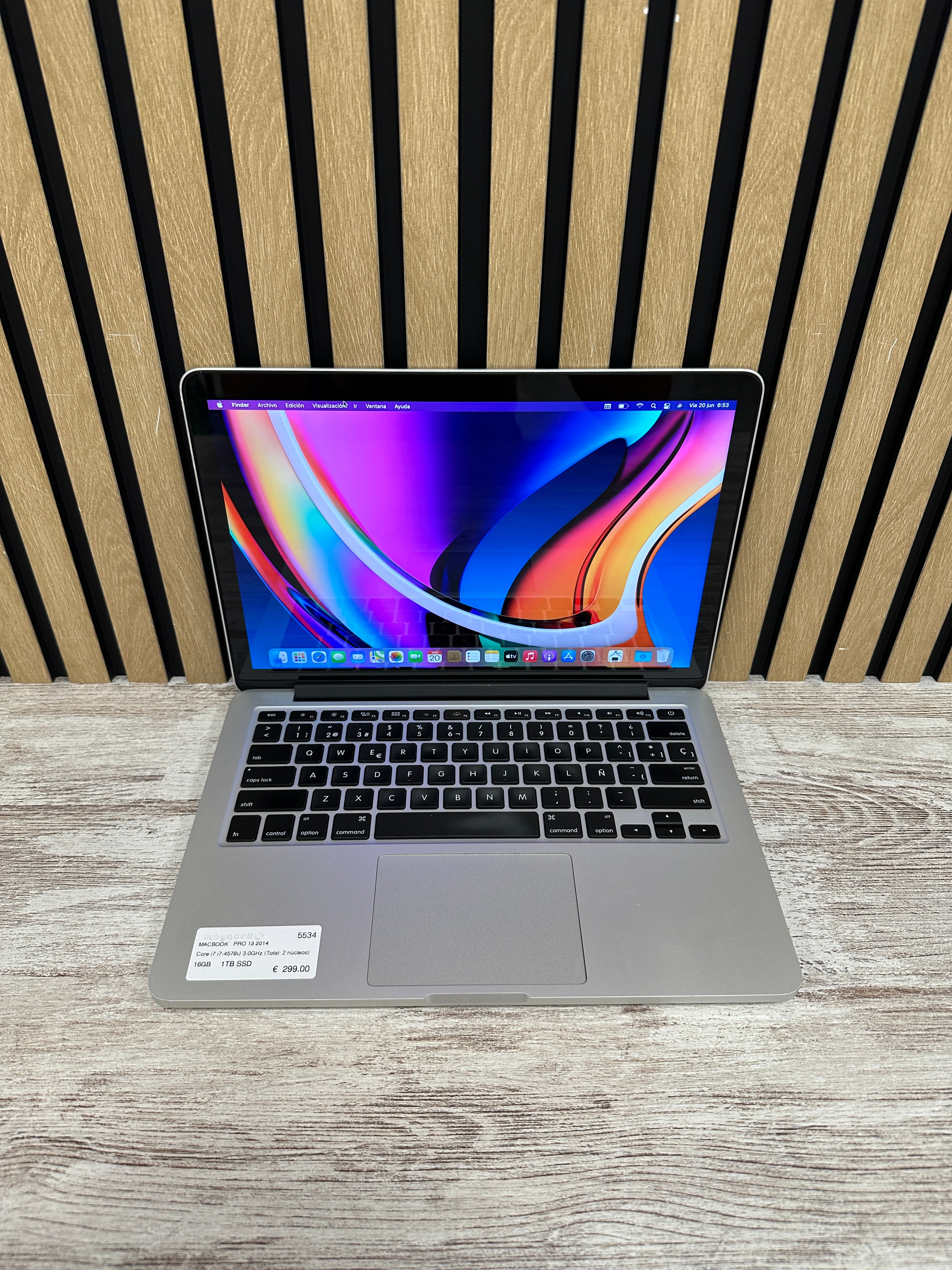 MacBook Pro 13" 2014 i7 16gb 1tb SSD