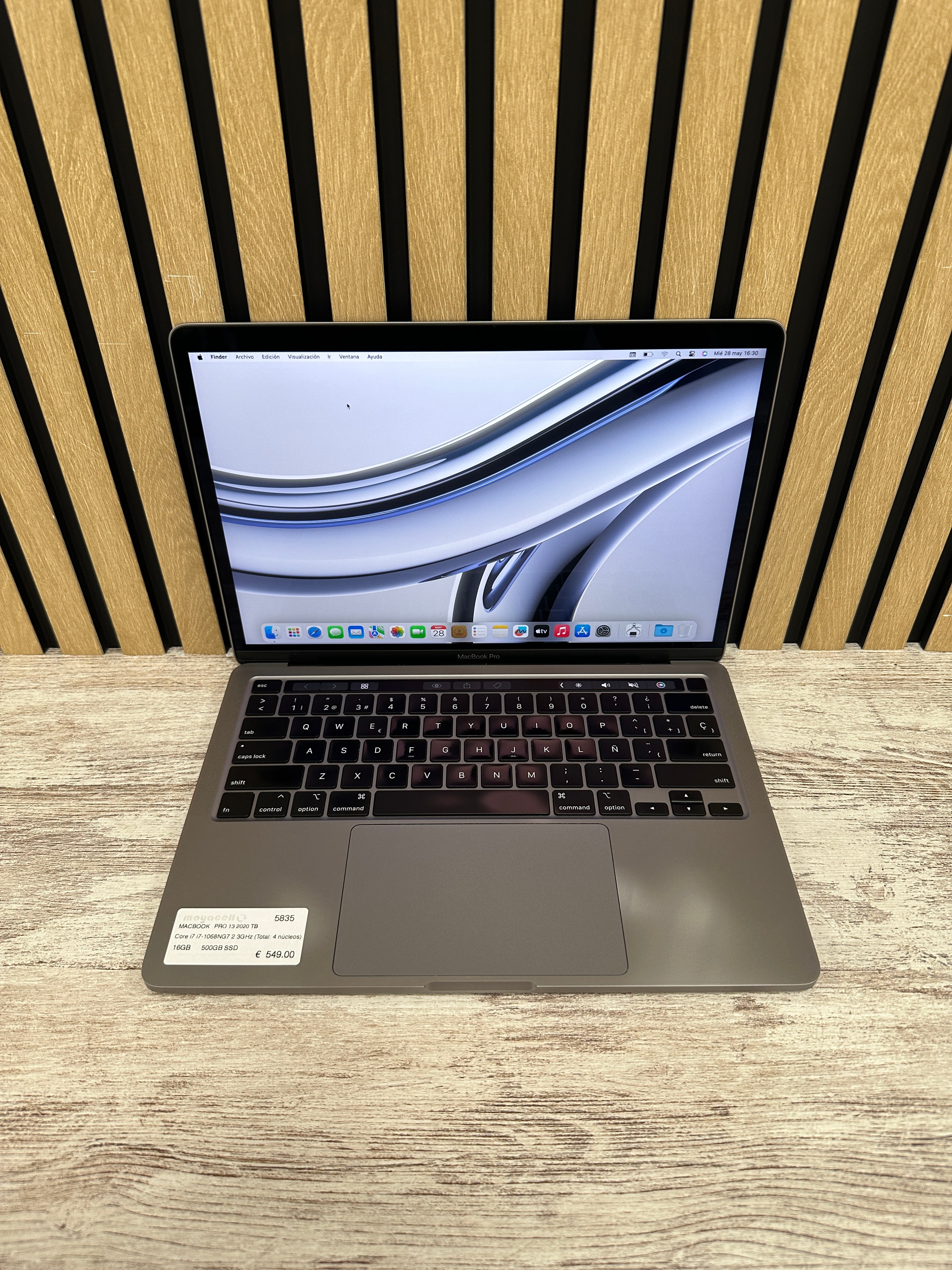 MacBook Pro 13" 2020 TB i7 16gb 500gb SSD