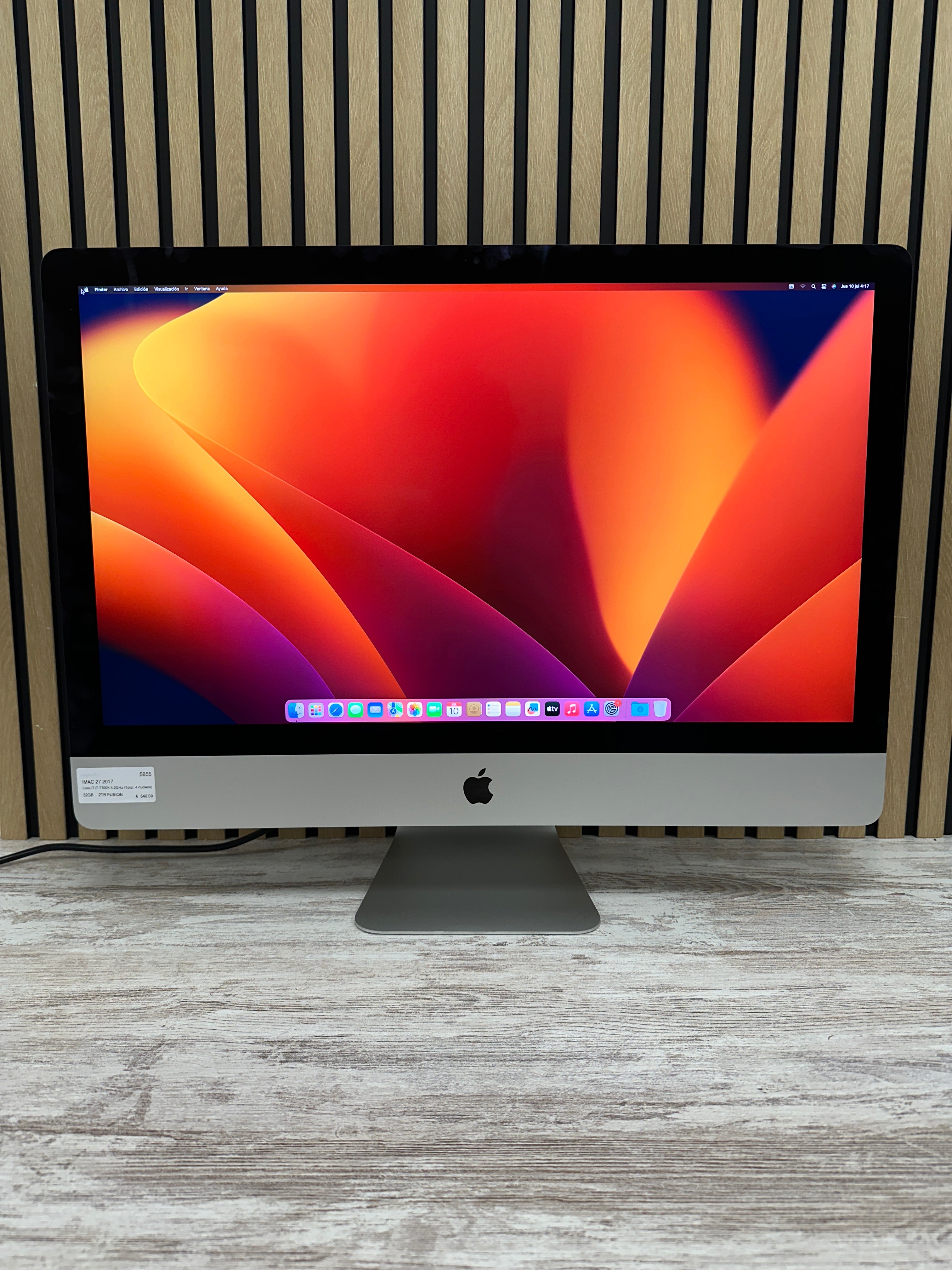 iMac 27" 2017 i7 32gb 2tb Fusion