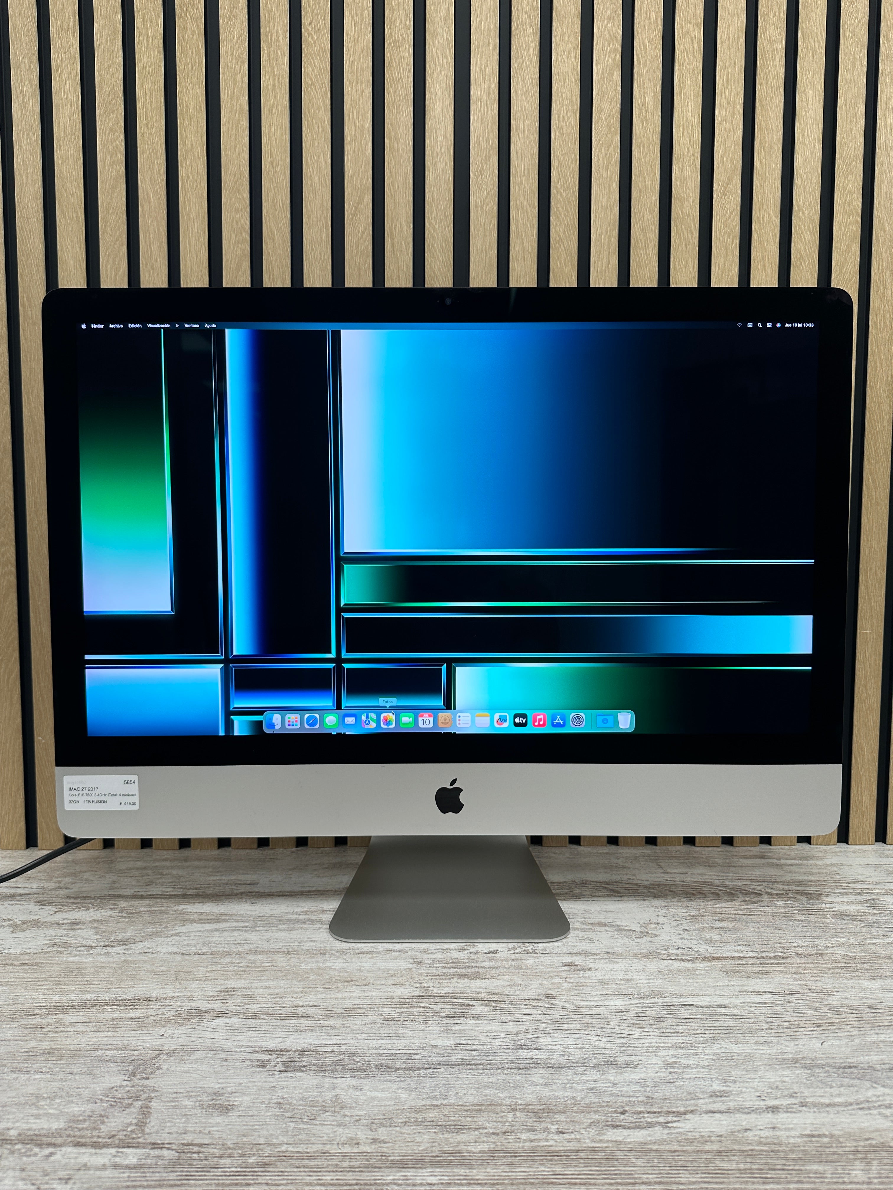 iMac 27" 2017 i5 32gb 1tb Fusion