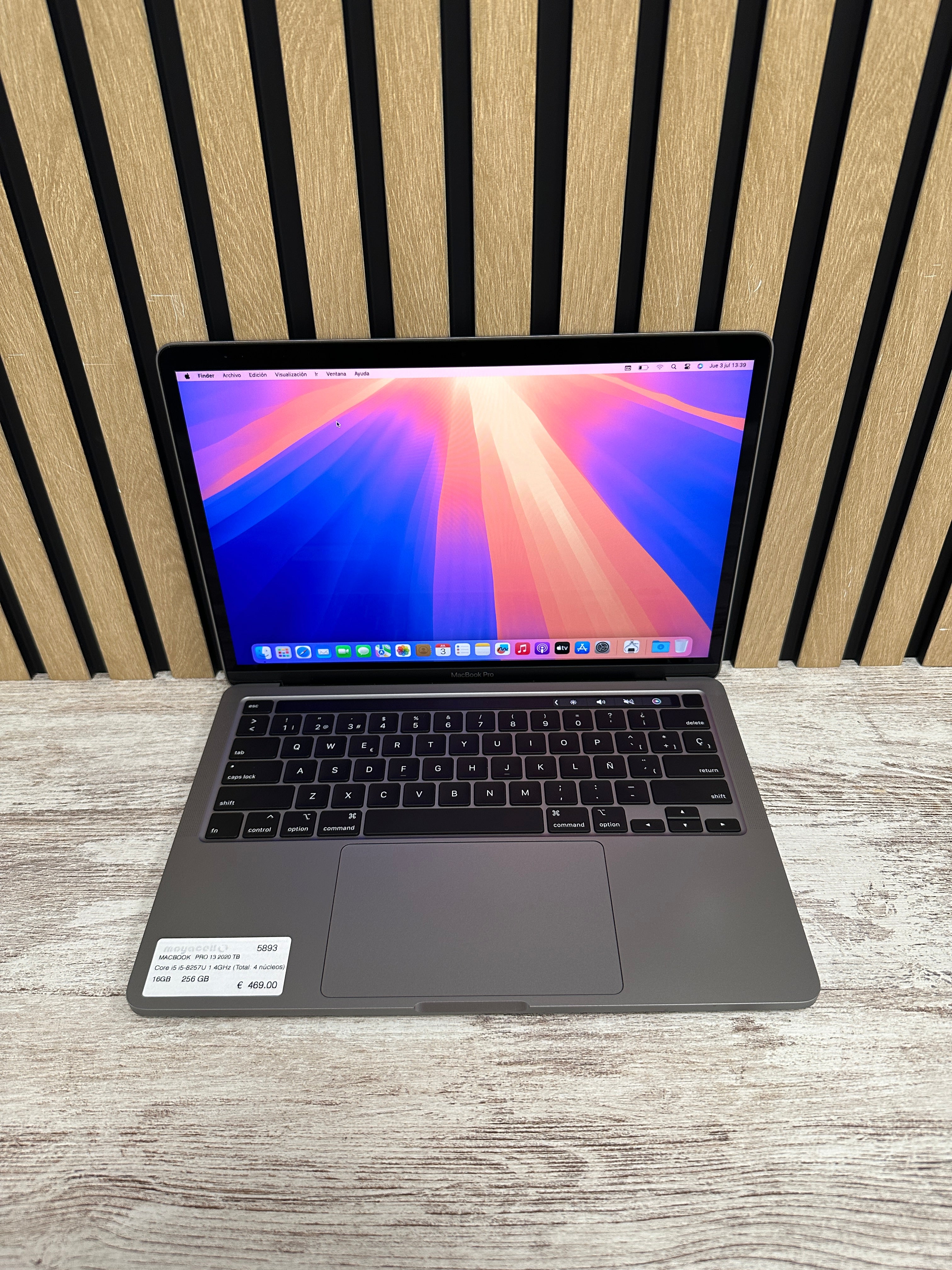 MacBook Pro 13" 2020 TB i5 16gb 256gb SSD - Moyacell