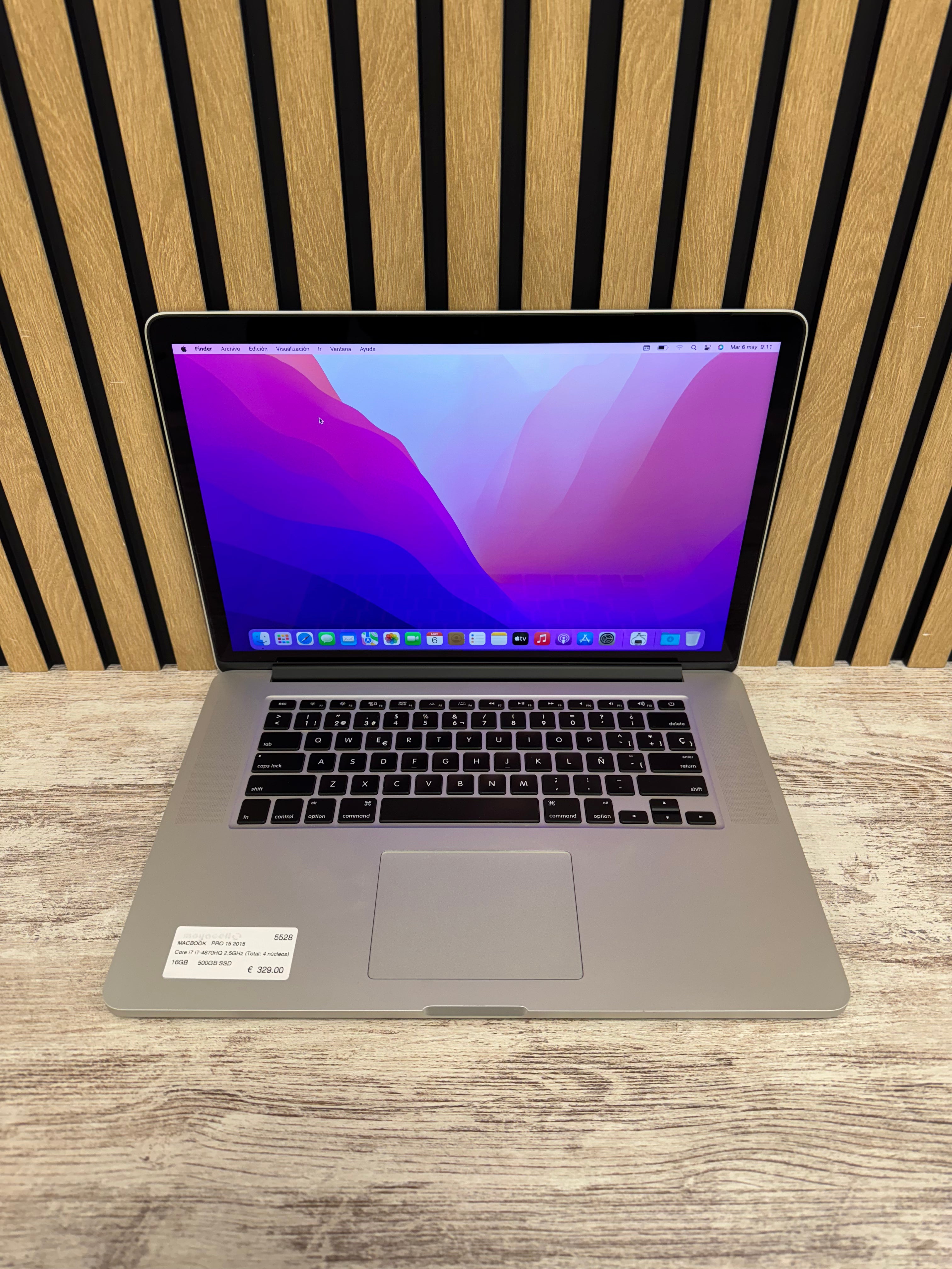 MacBook Pro 15" 2015 i7 16gb 500gb SSD