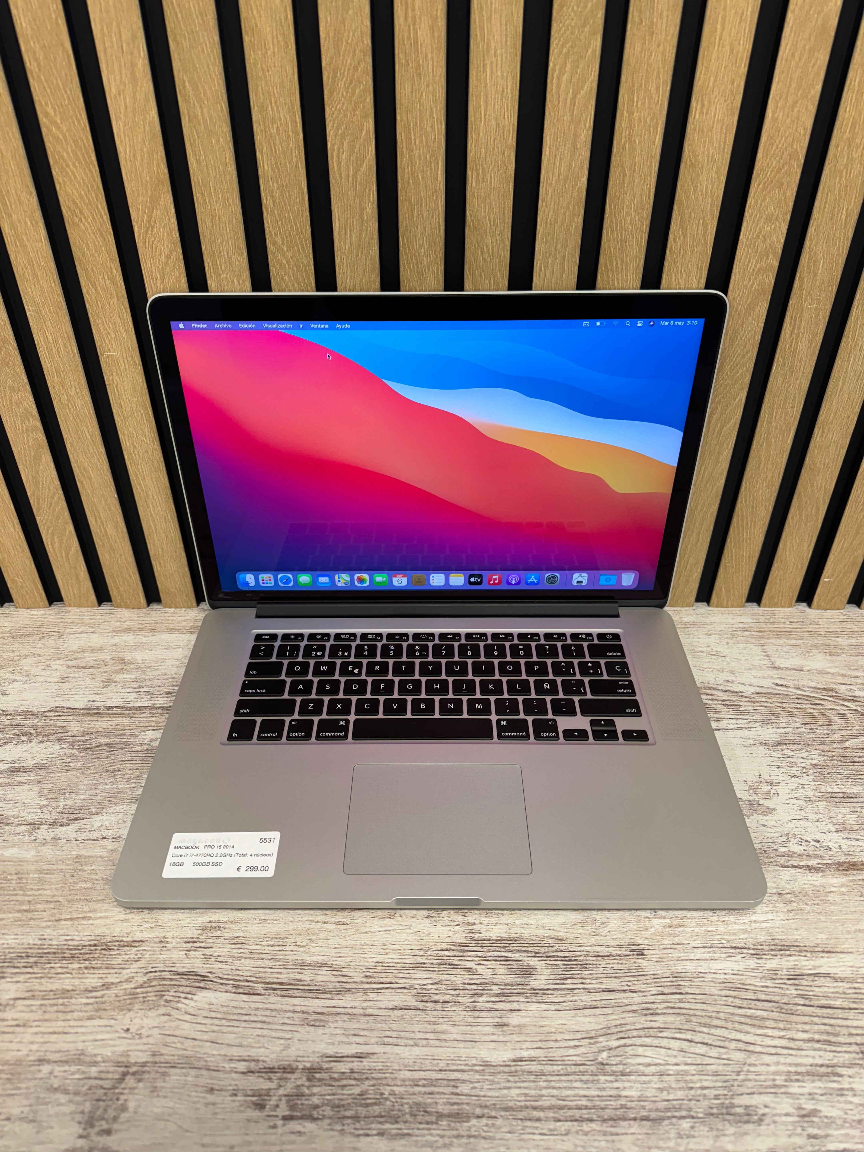 MacBook Pro 15" 2014 i7 16gb 500gb SSD