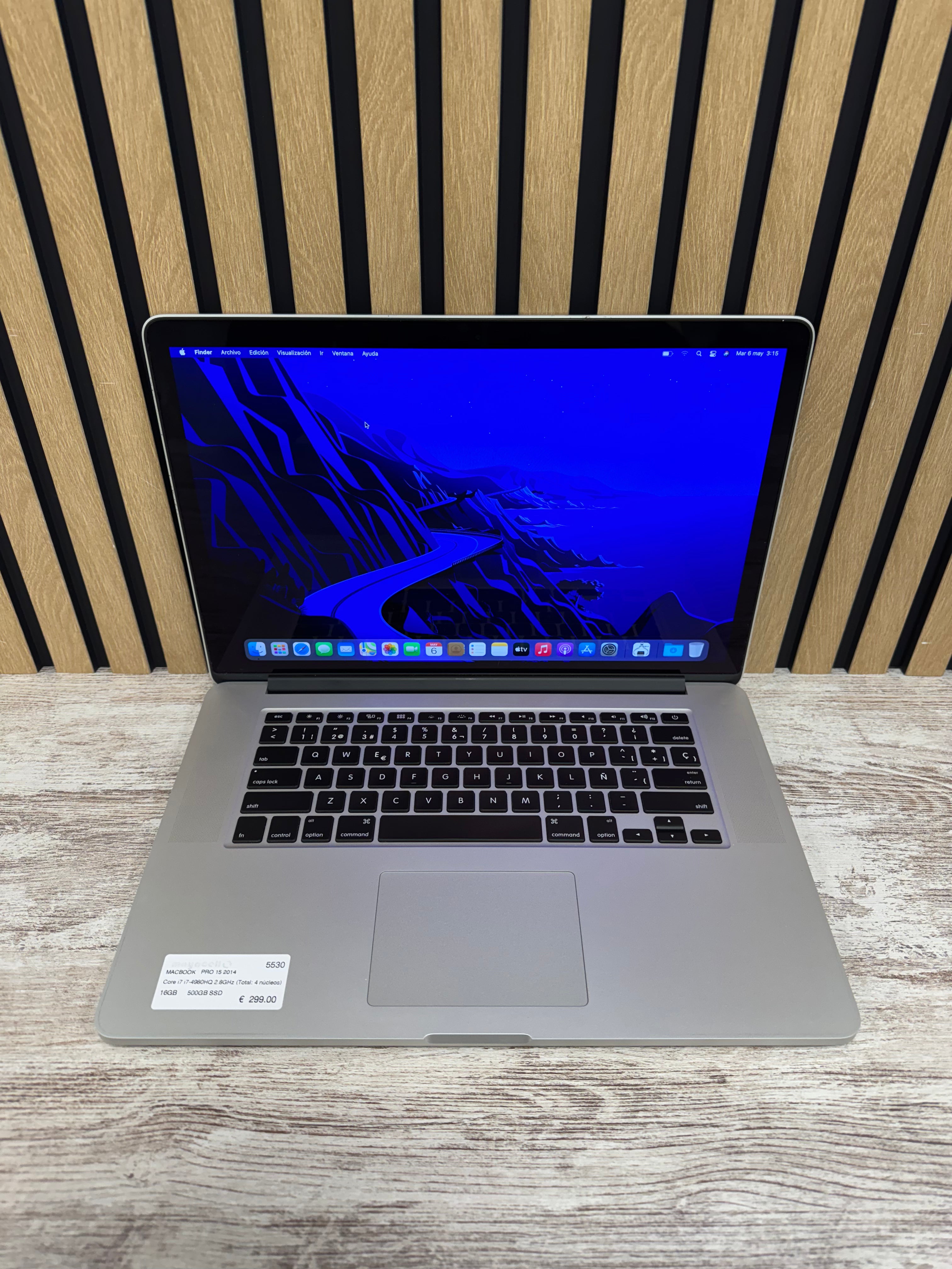 MacBook Pro 15" 2014 i7 16gb 500gb SSD
