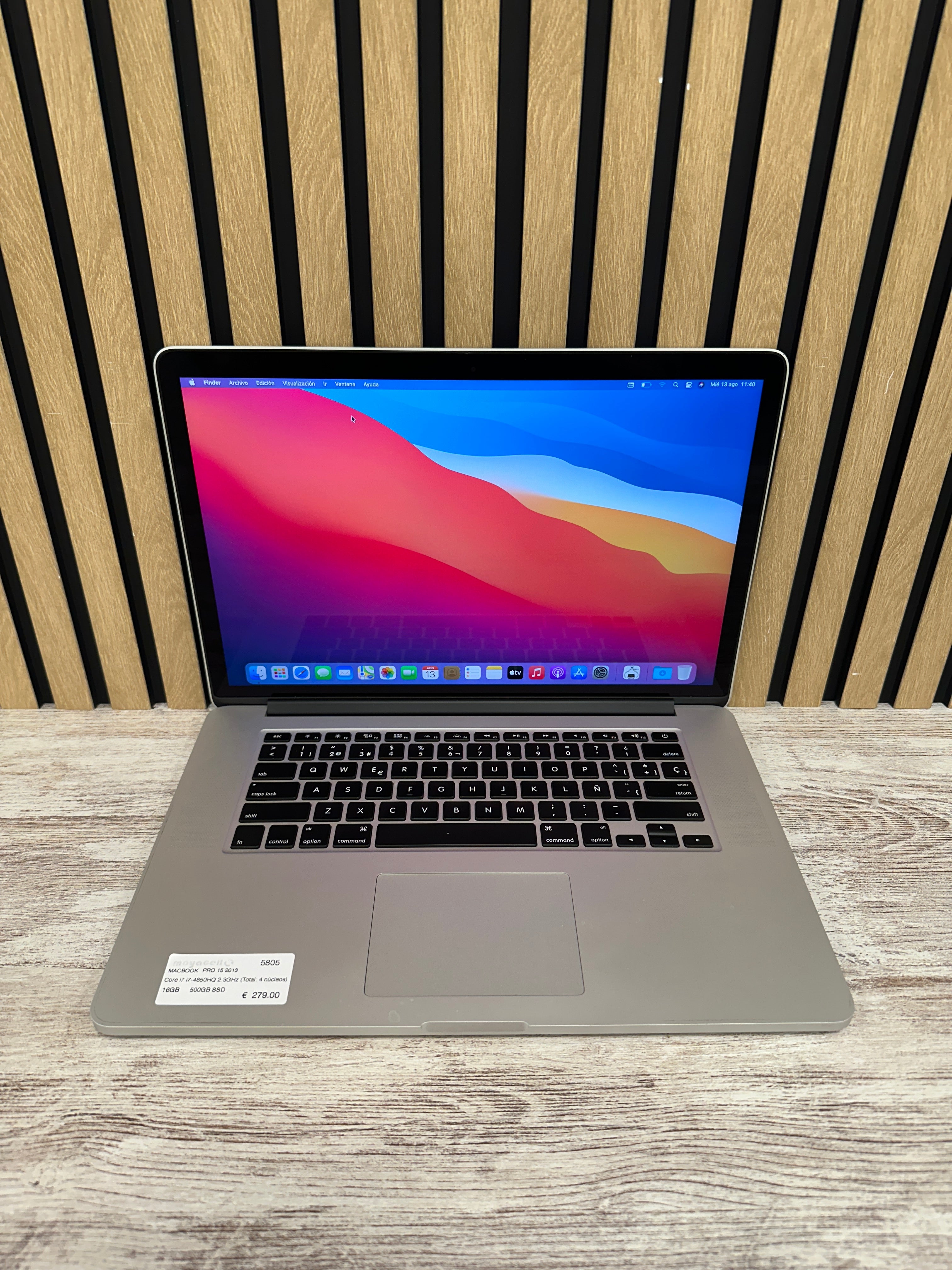 MacBook Pro 15" 2013 i7 16gb 500gb SSD - Moyacell