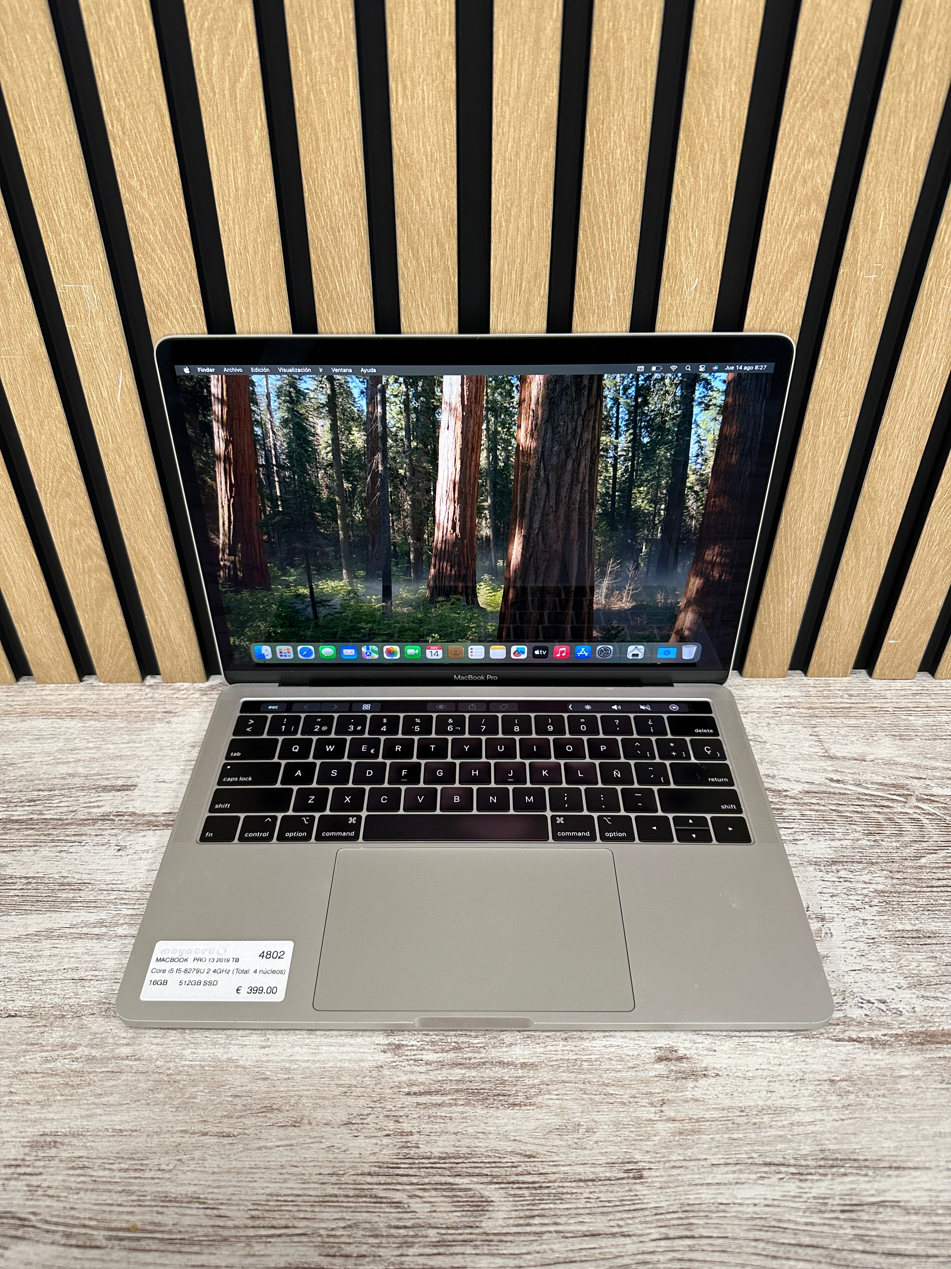 MacBook Pro 13" 2019 TB i5 16gb 512gb SSD