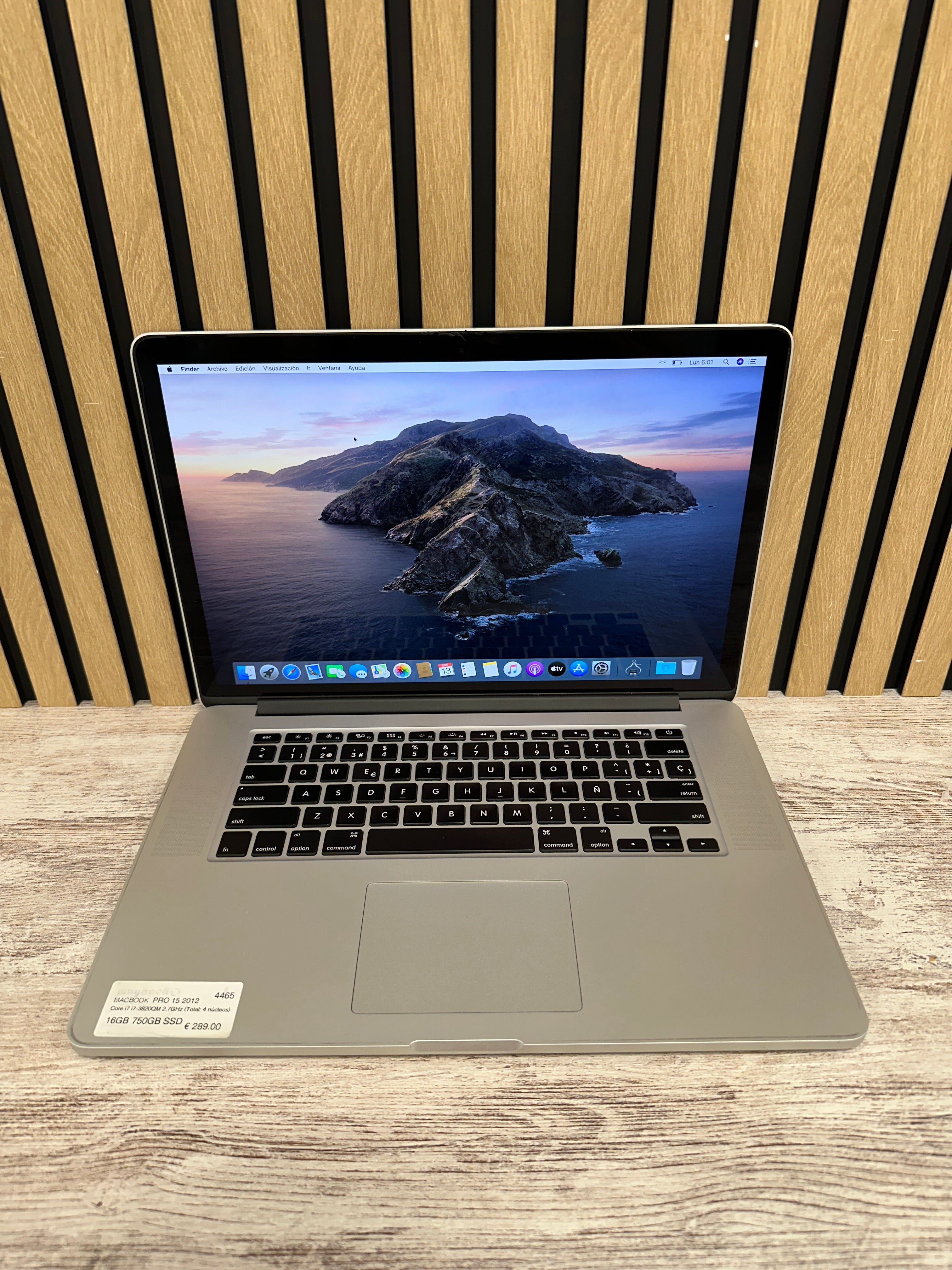 MacBook Pro 15" 2012 i7 16gb 750gb SSD