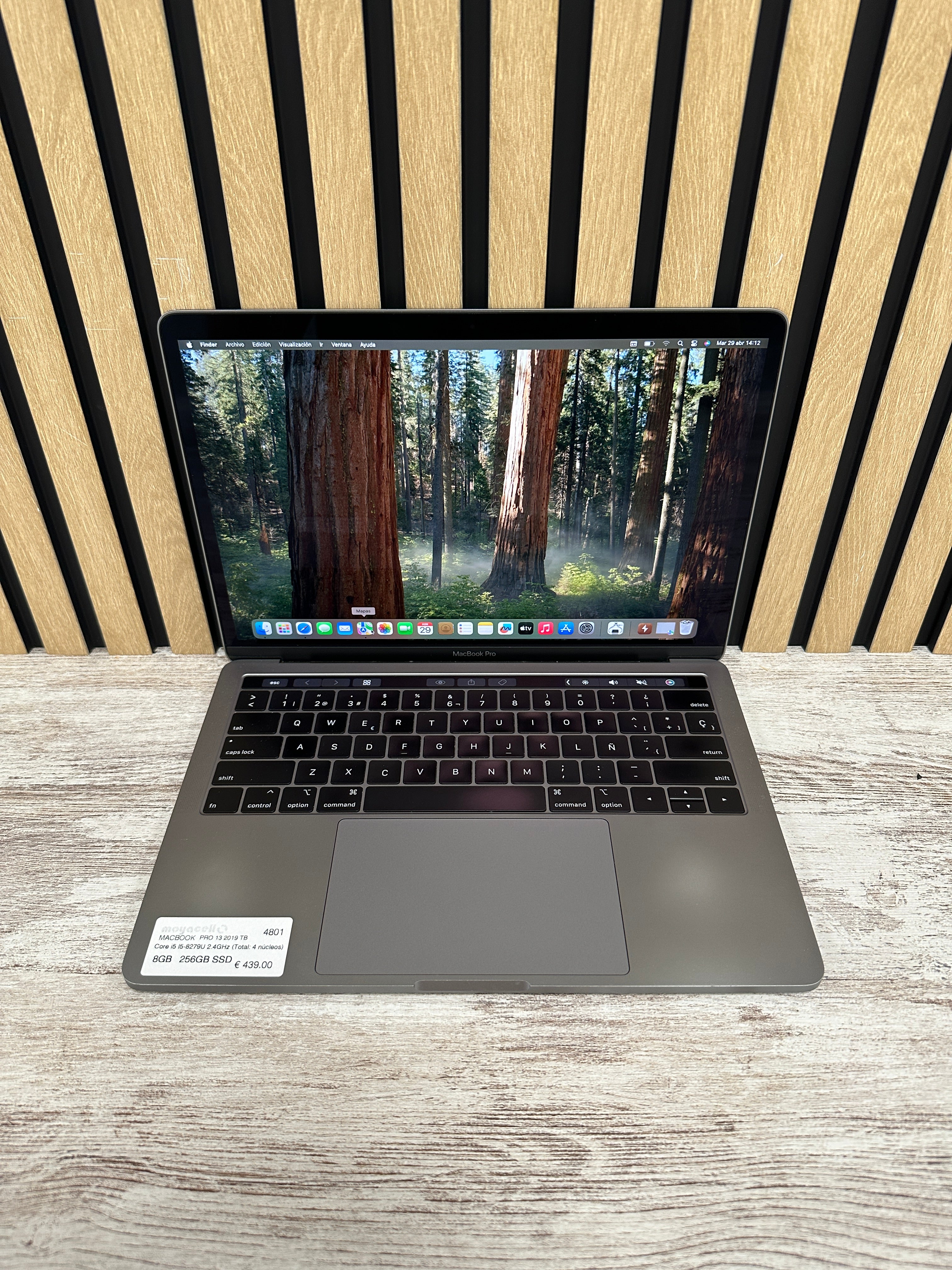 MacBook Pro 13" 2019 TB i5 8gb 256gb SSD