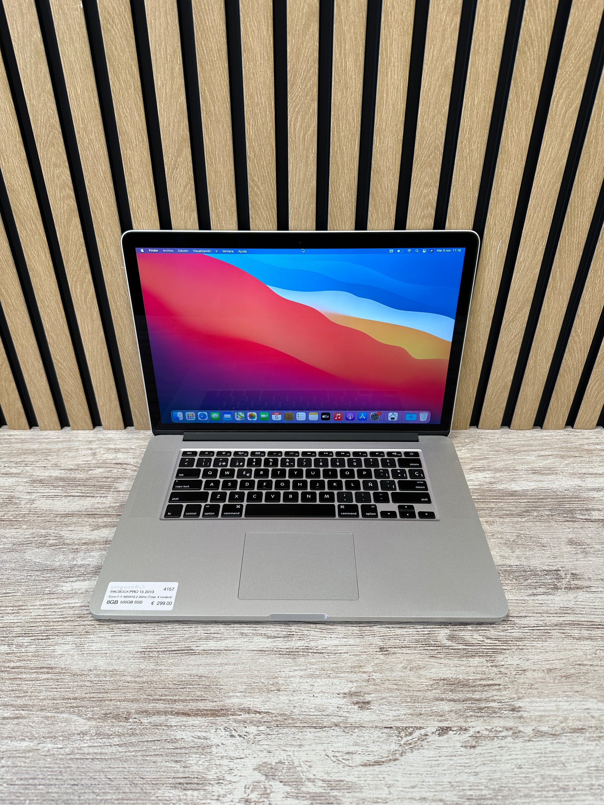 MacBook Pro 15" 2013 i7 8gb 500gb SSD