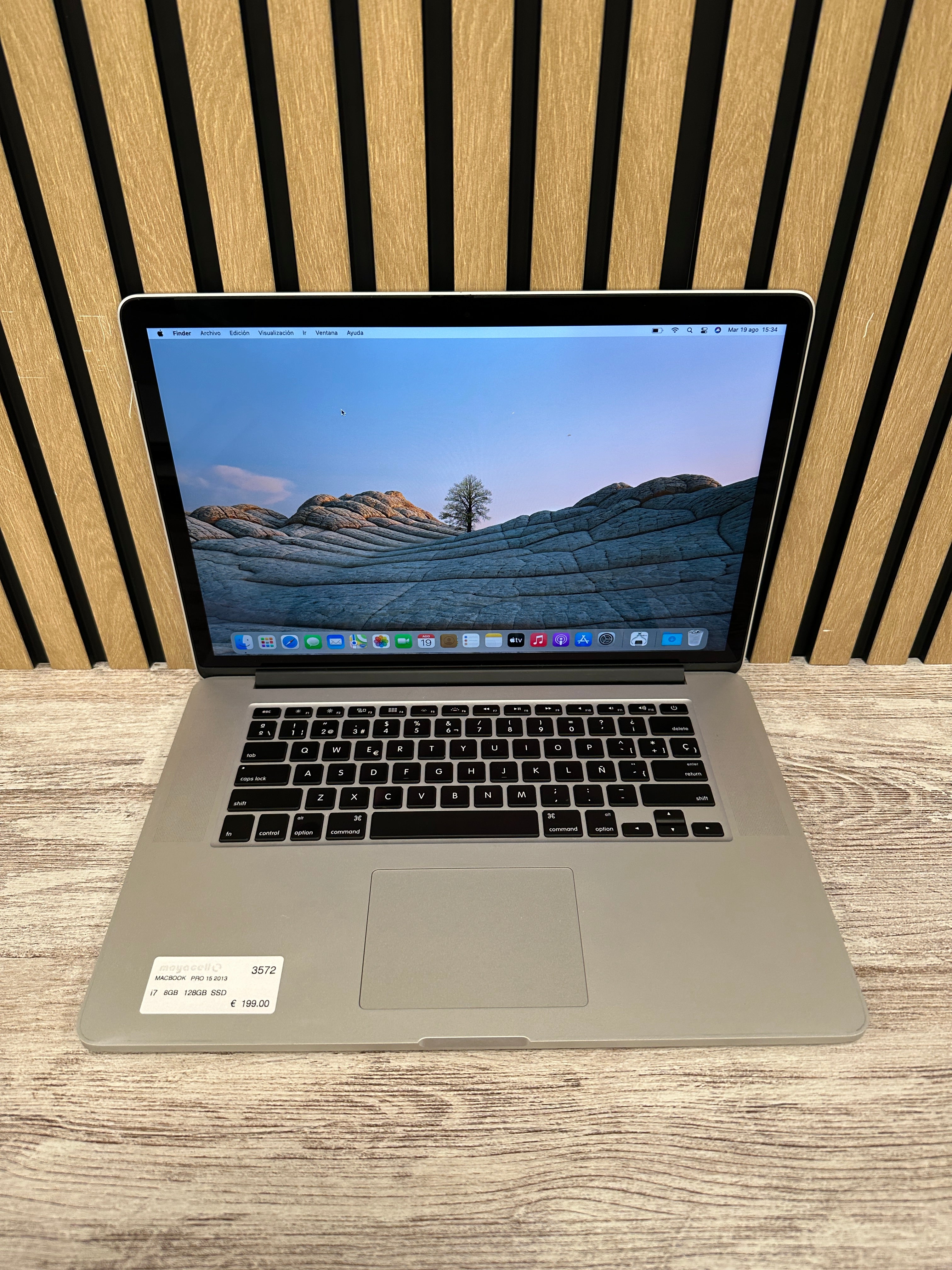MacBook Pro 15" 2013 i7 8gb 128gb SSD