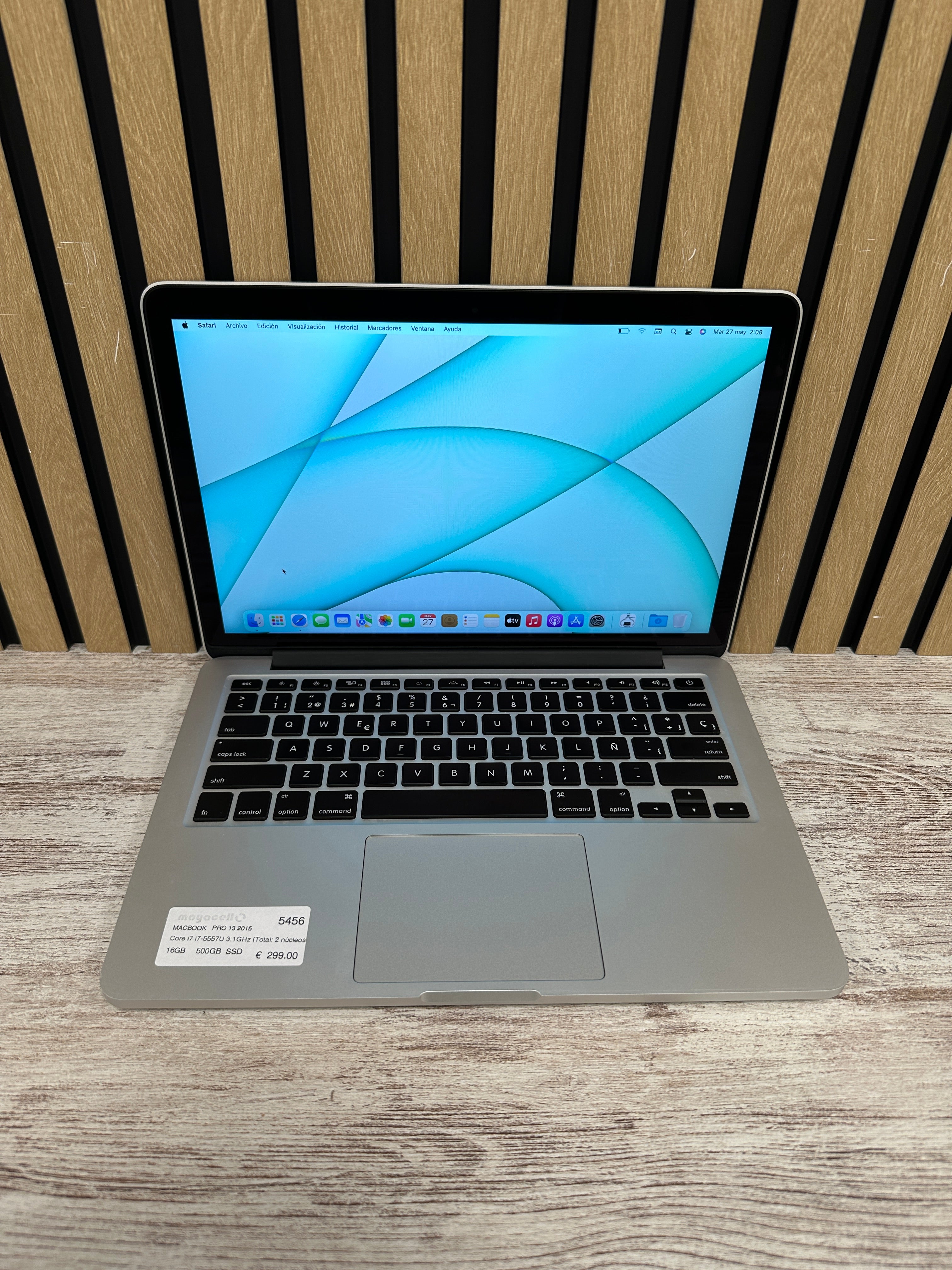 MacBook Pro 13" 2015 i7 16gb 500gb SSD