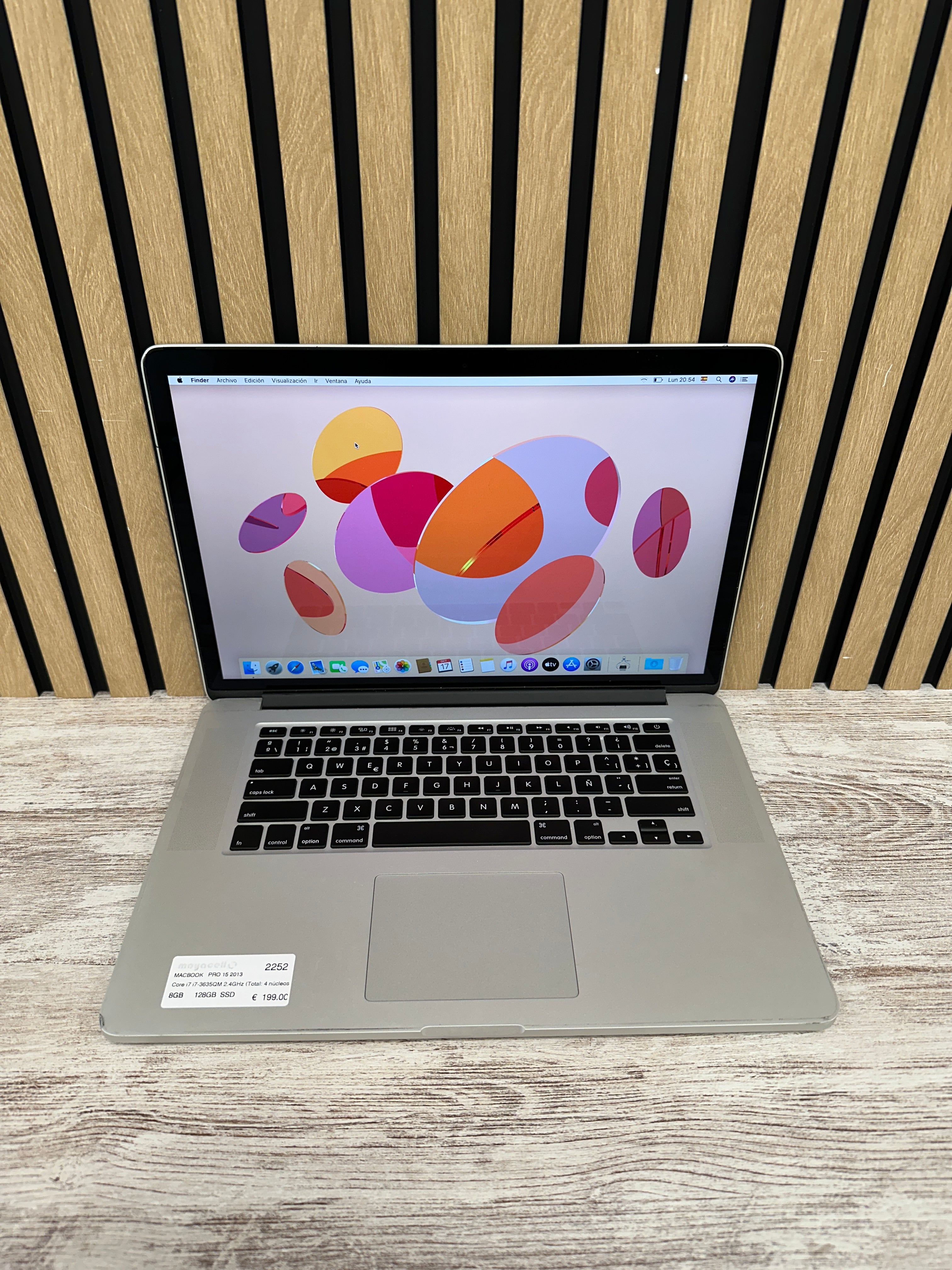MacBook Pro 15" 2013 i7 8gb 128gb SSD