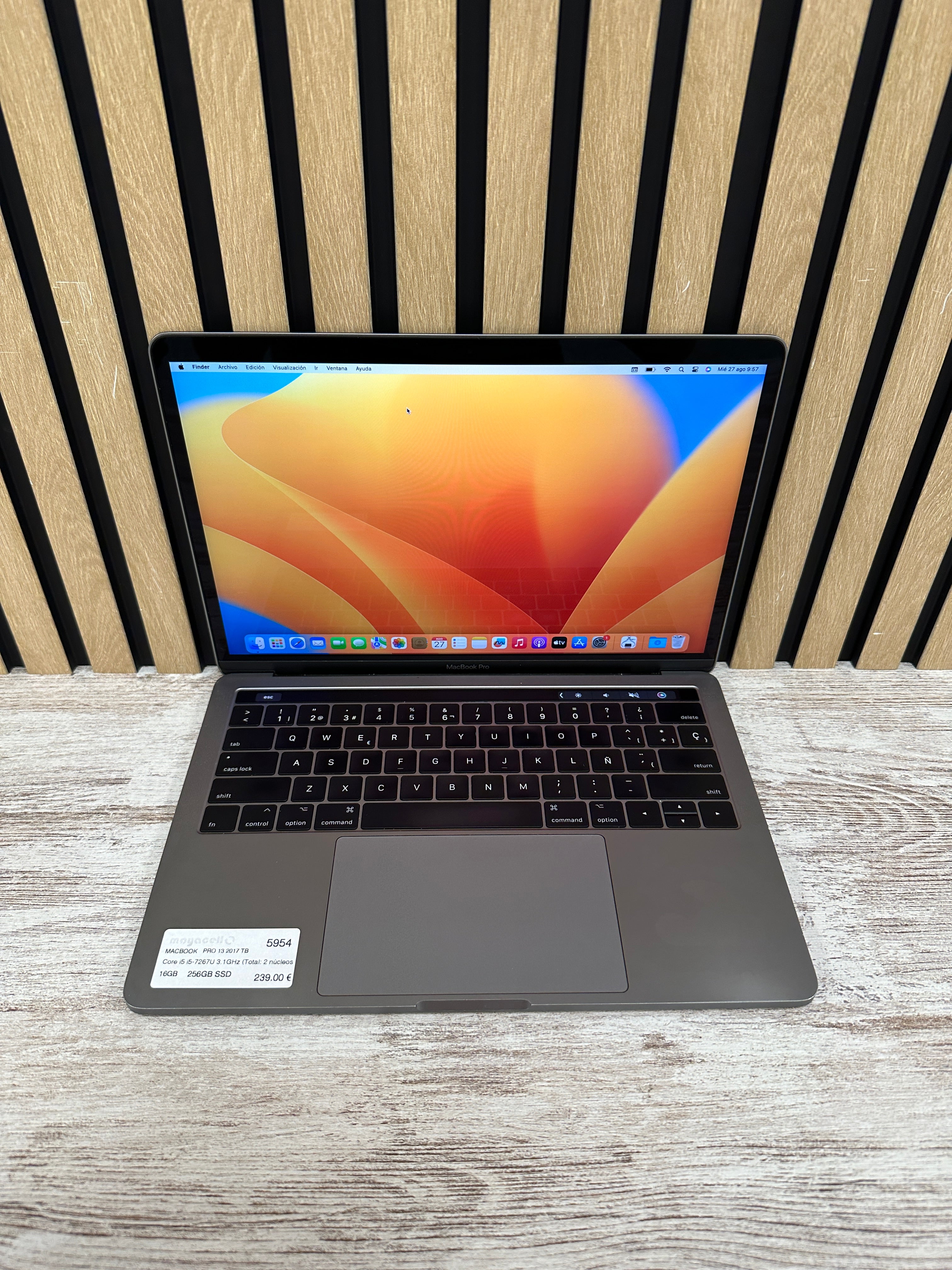 MacBook Pro 13" 2017 TB i5 16gb 256gb SSD