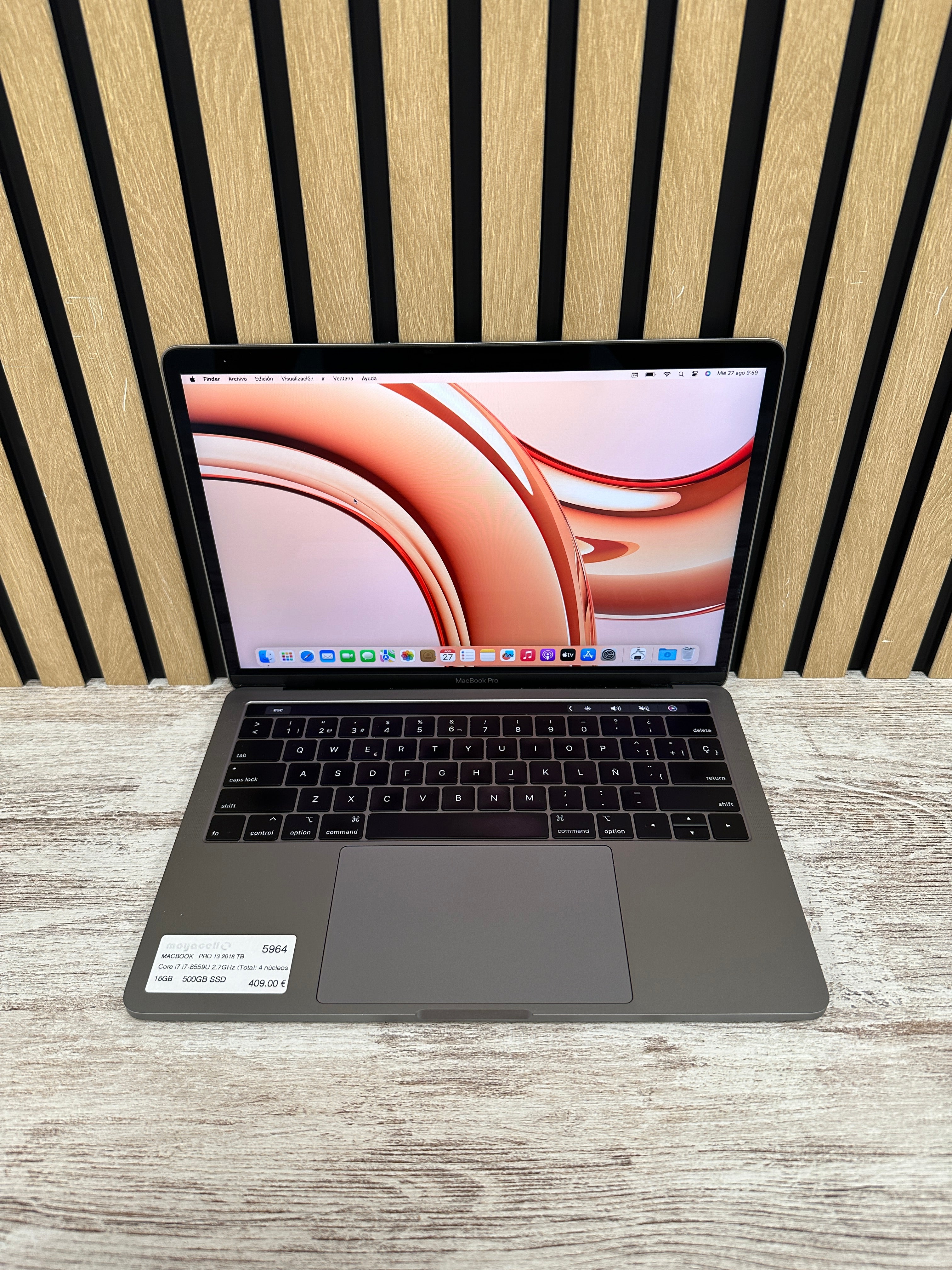 MacBook Pro 13" 2018 TB i7 16gb 500gb SSD