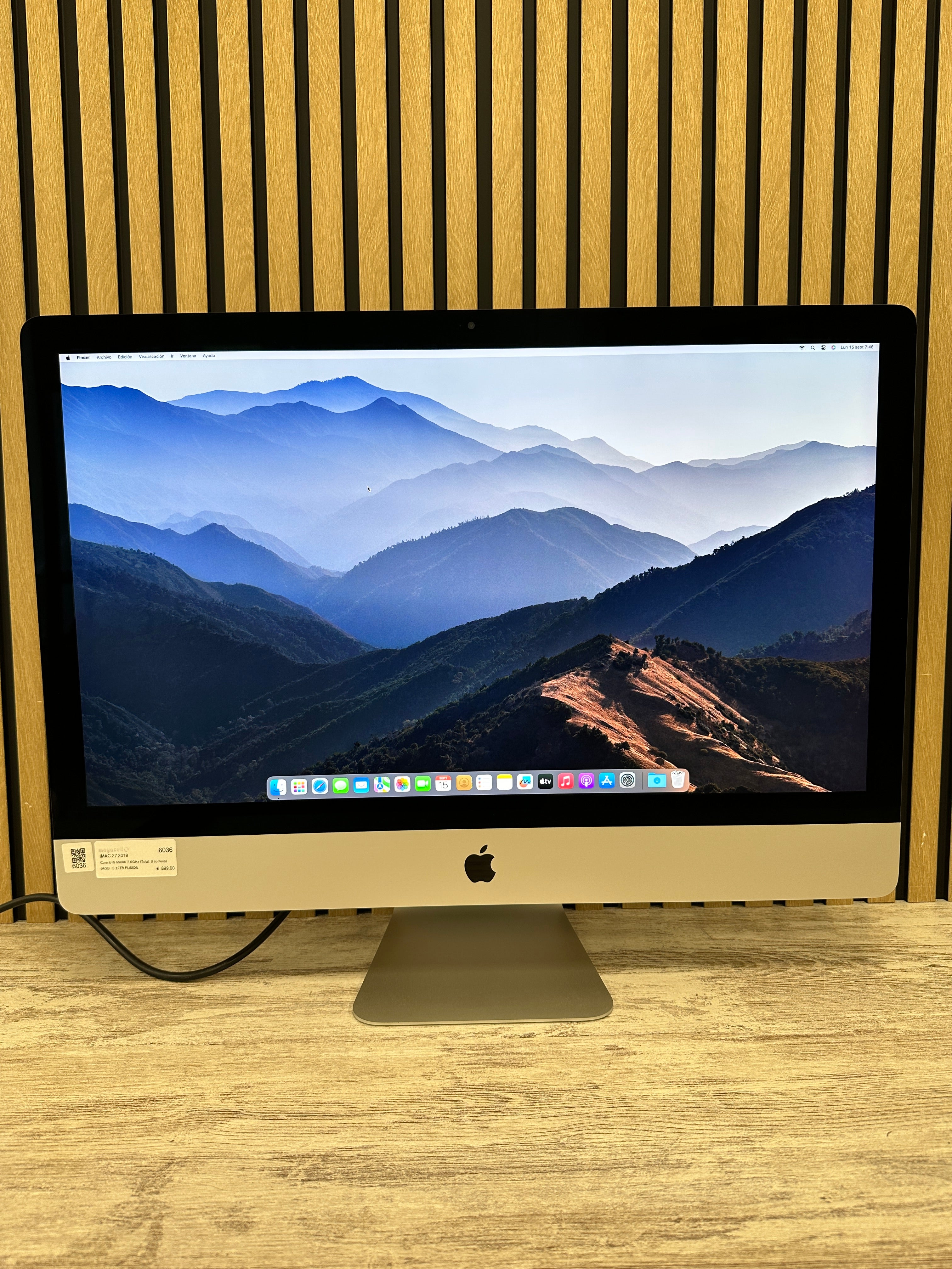 iMac 27" 2019 i9 64gb 3.12tb FUSION