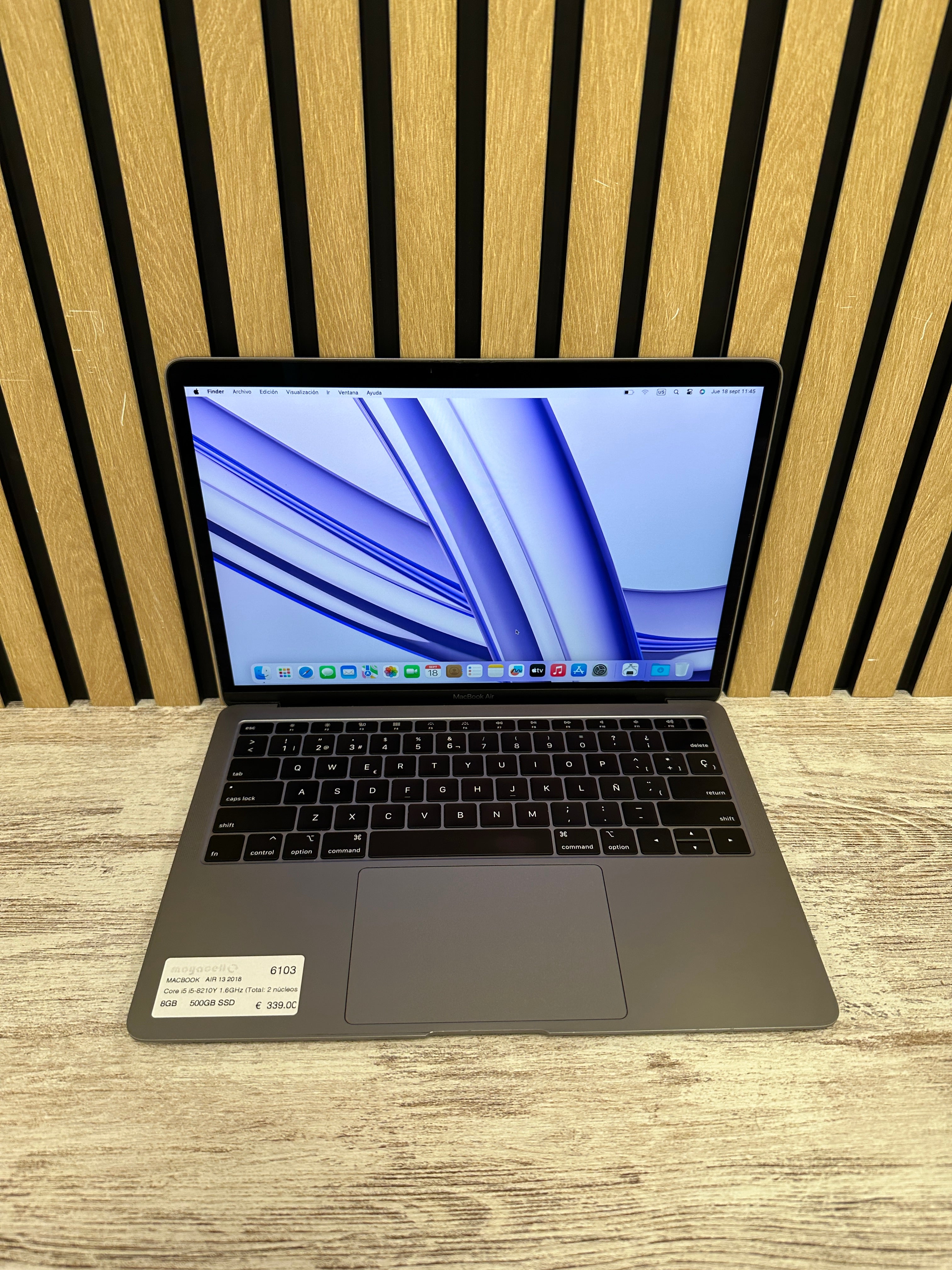 MacBook Air 13" 2018 i5 8gb 500gb SSD