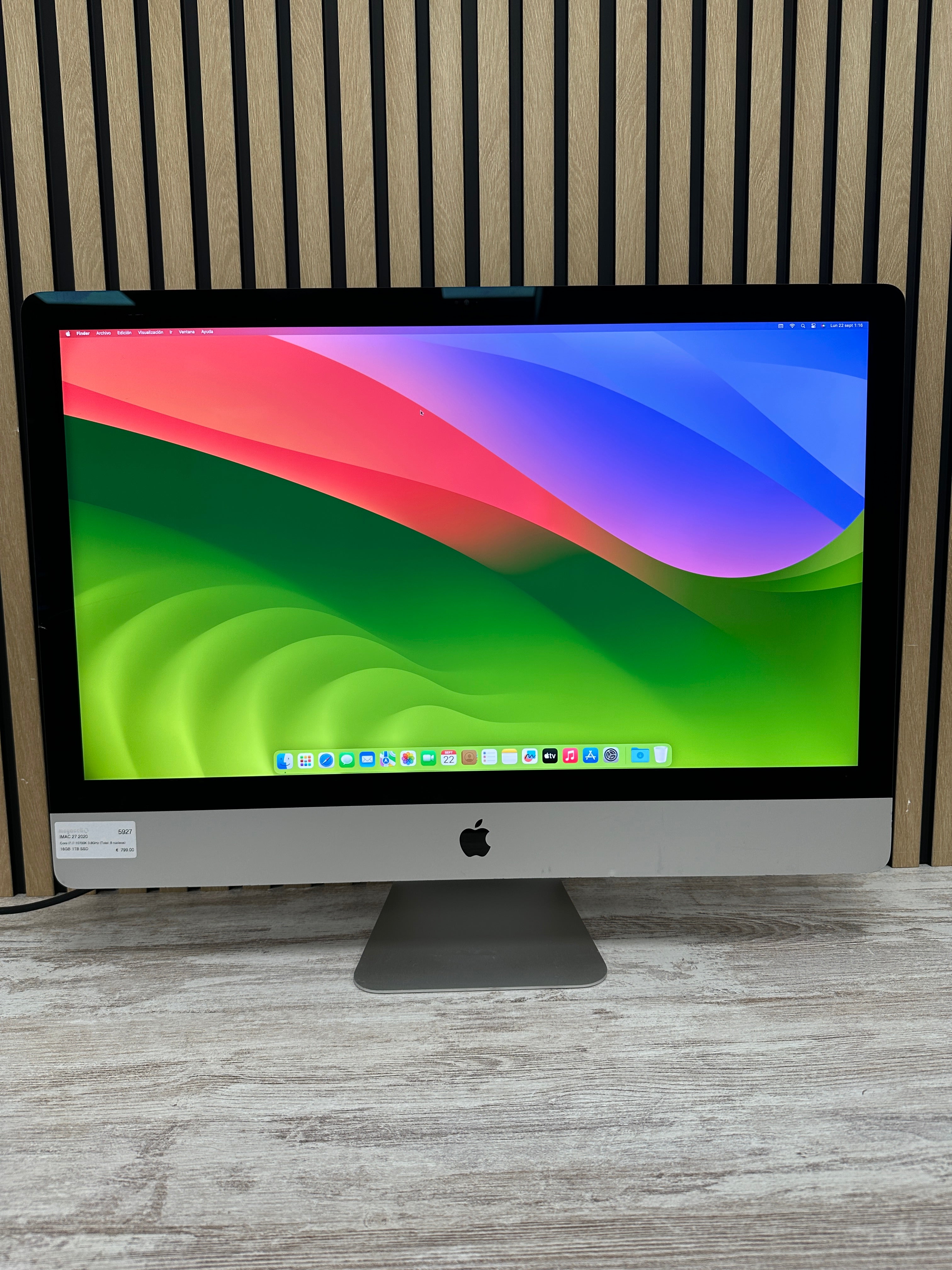 iMac 27" 2020 i7 16gb 1tb SSD