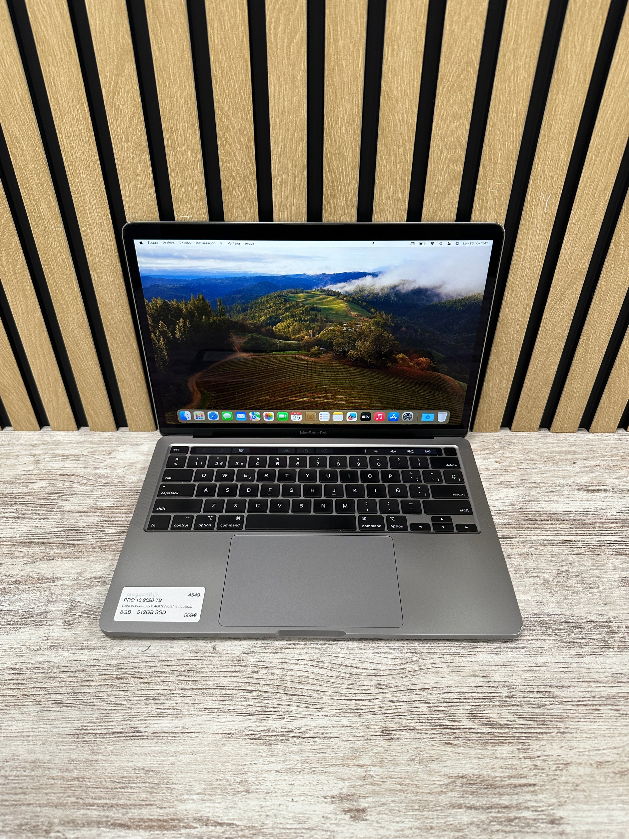 MacBook Pro 13" 2020 TB i5 8gb 512gb SSD