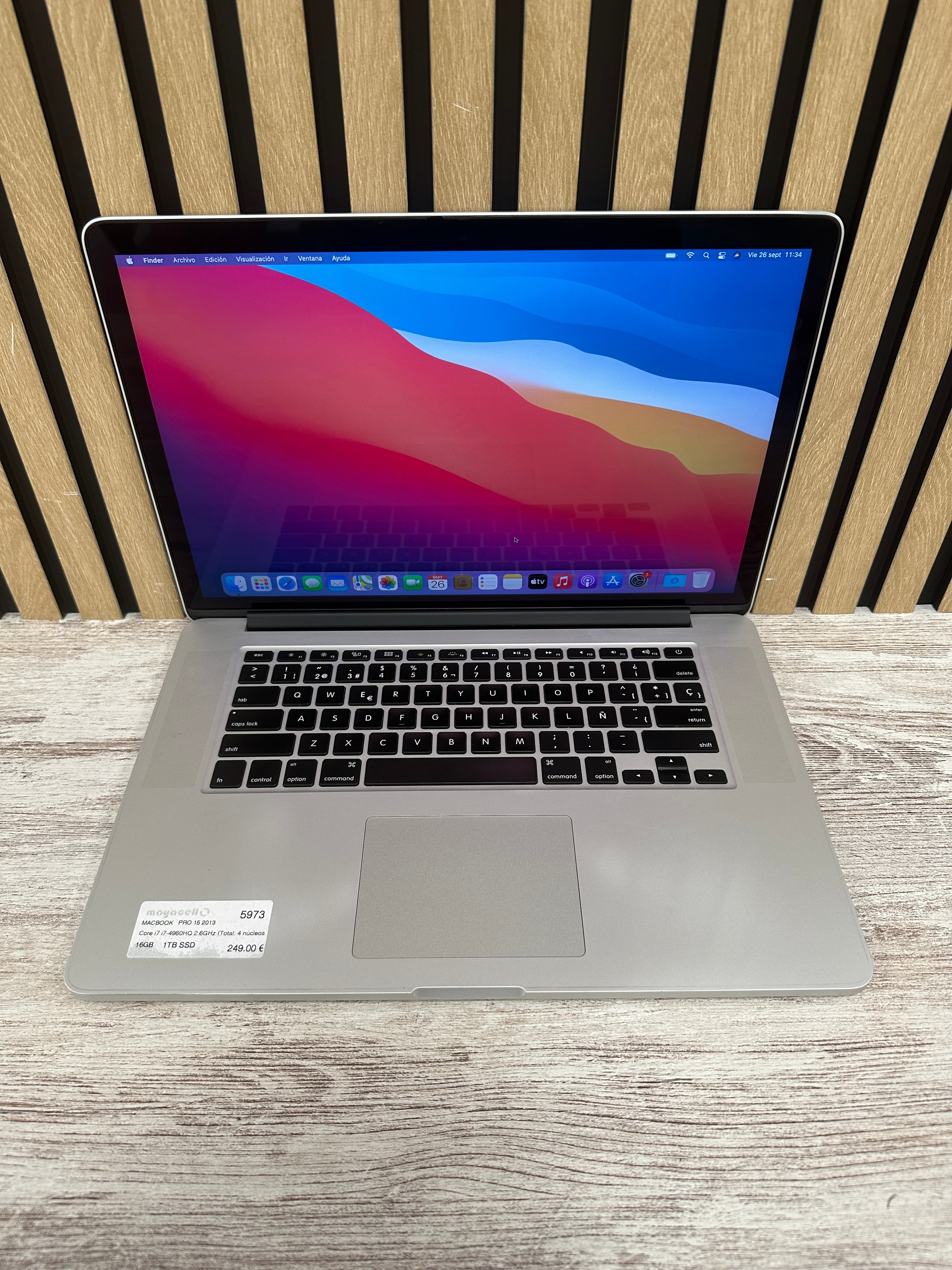 MacBook Pro 15" 2013 i7 16gb 1tb SSD