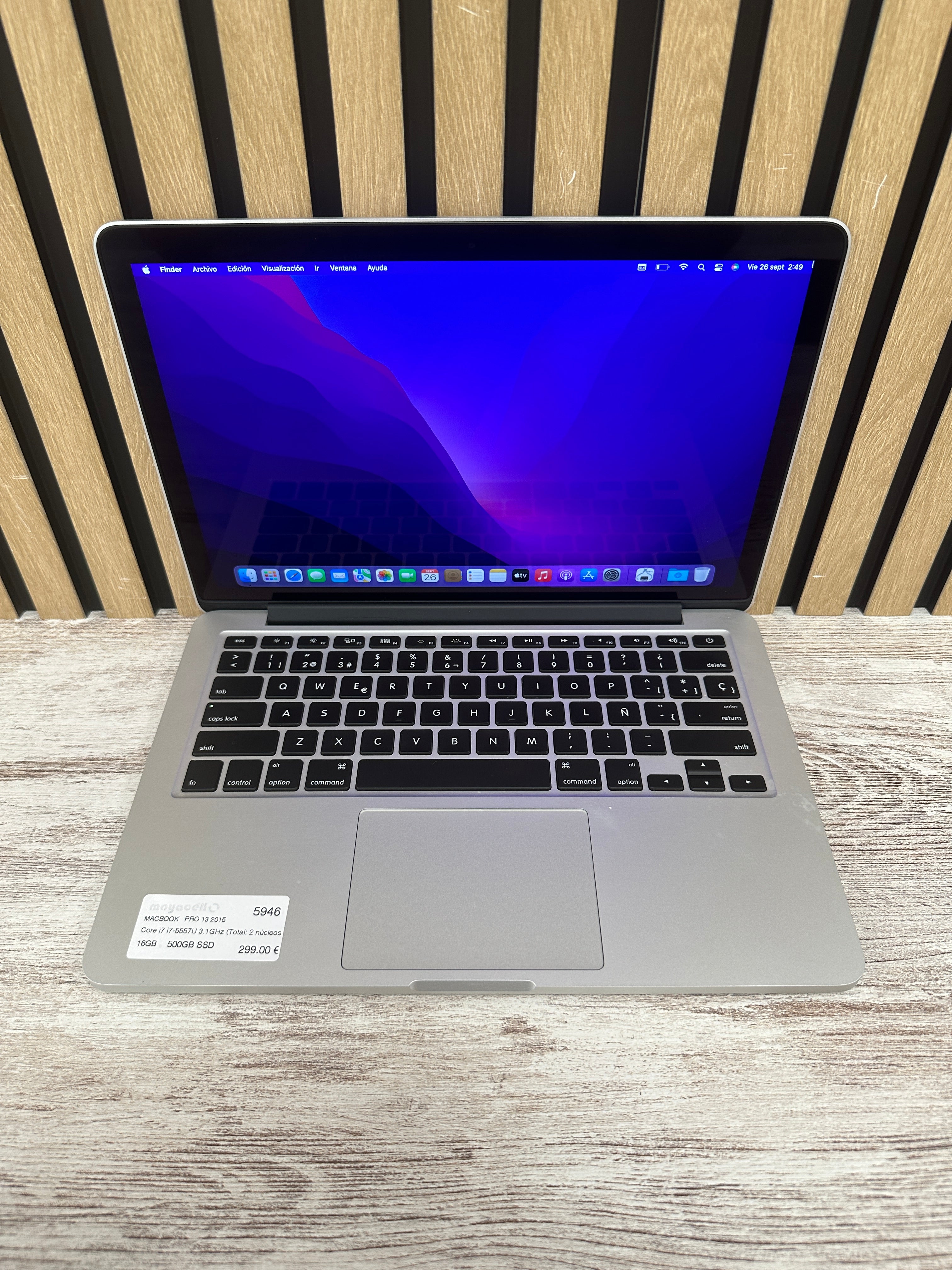 MacBook Pro 13" 2015 i7 16gb 500gb SSD