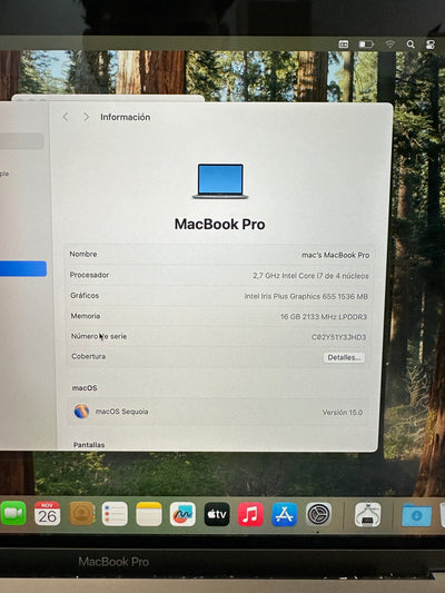 MacBook Pro 13" 2018 TB i7 16gb 1tb SSD