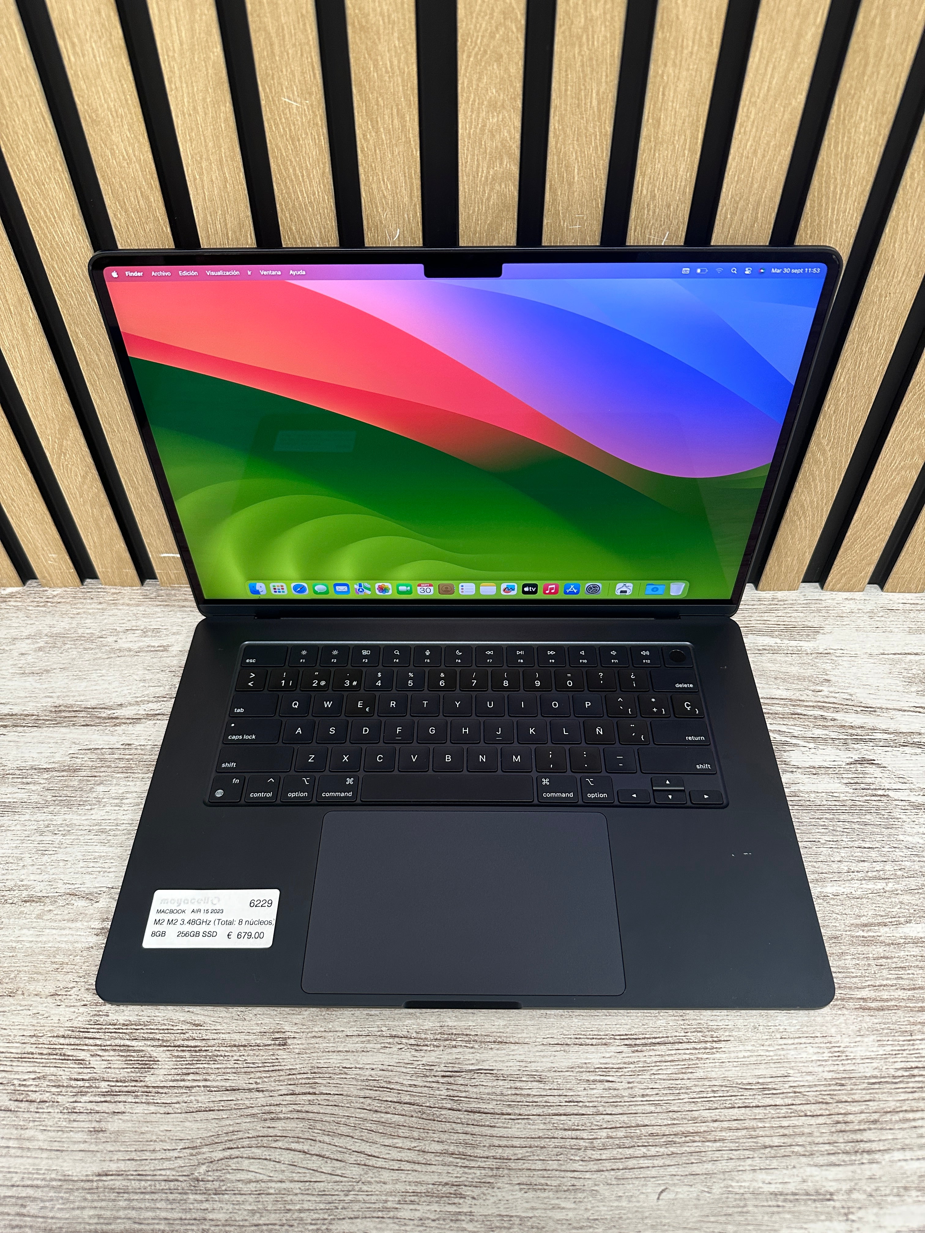 MacBook Air 15" 2023 M2 8gb 256gb SSD