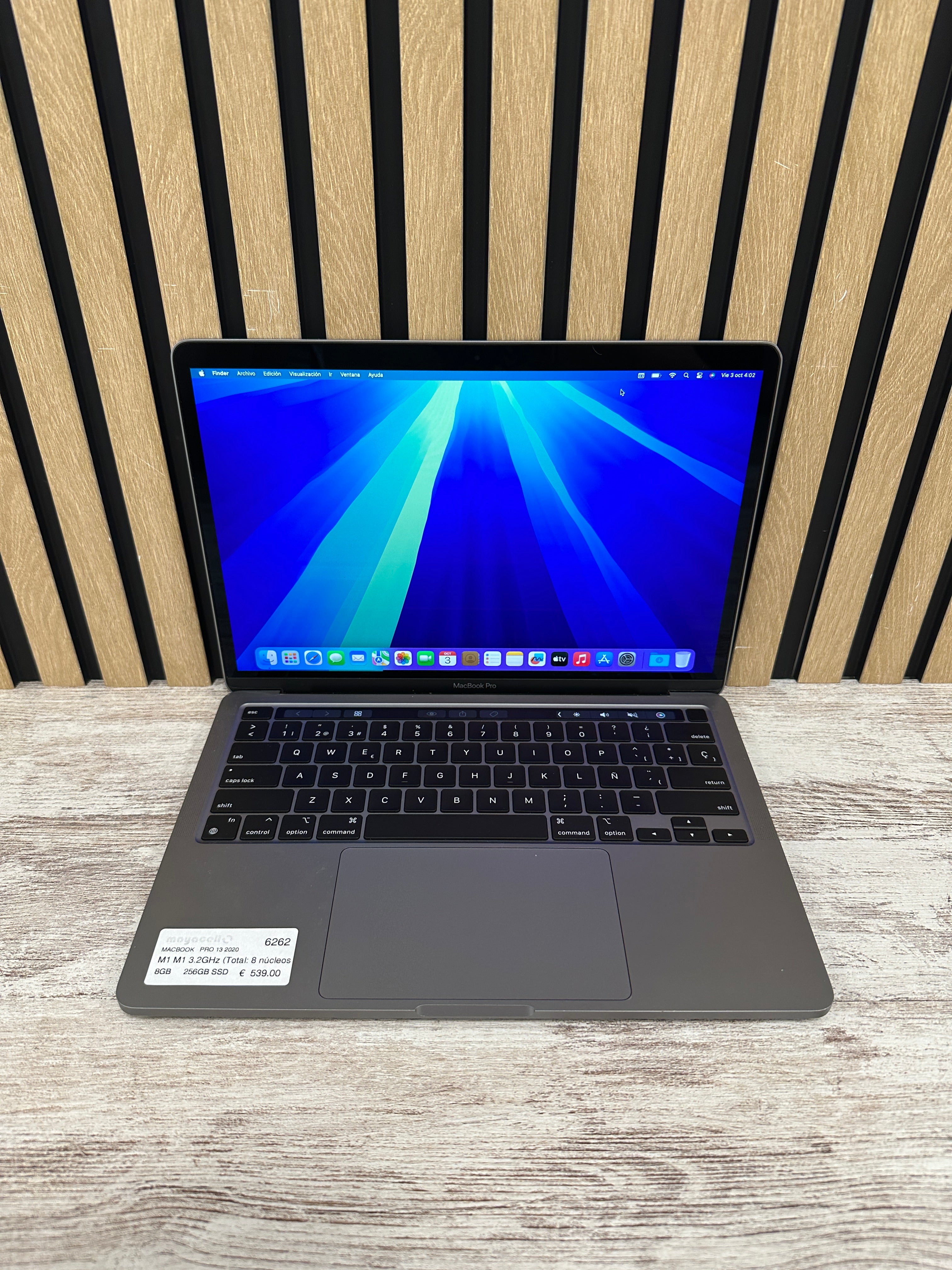 MacBook Pro 13" 2020 M1 8gb 256gb SSD