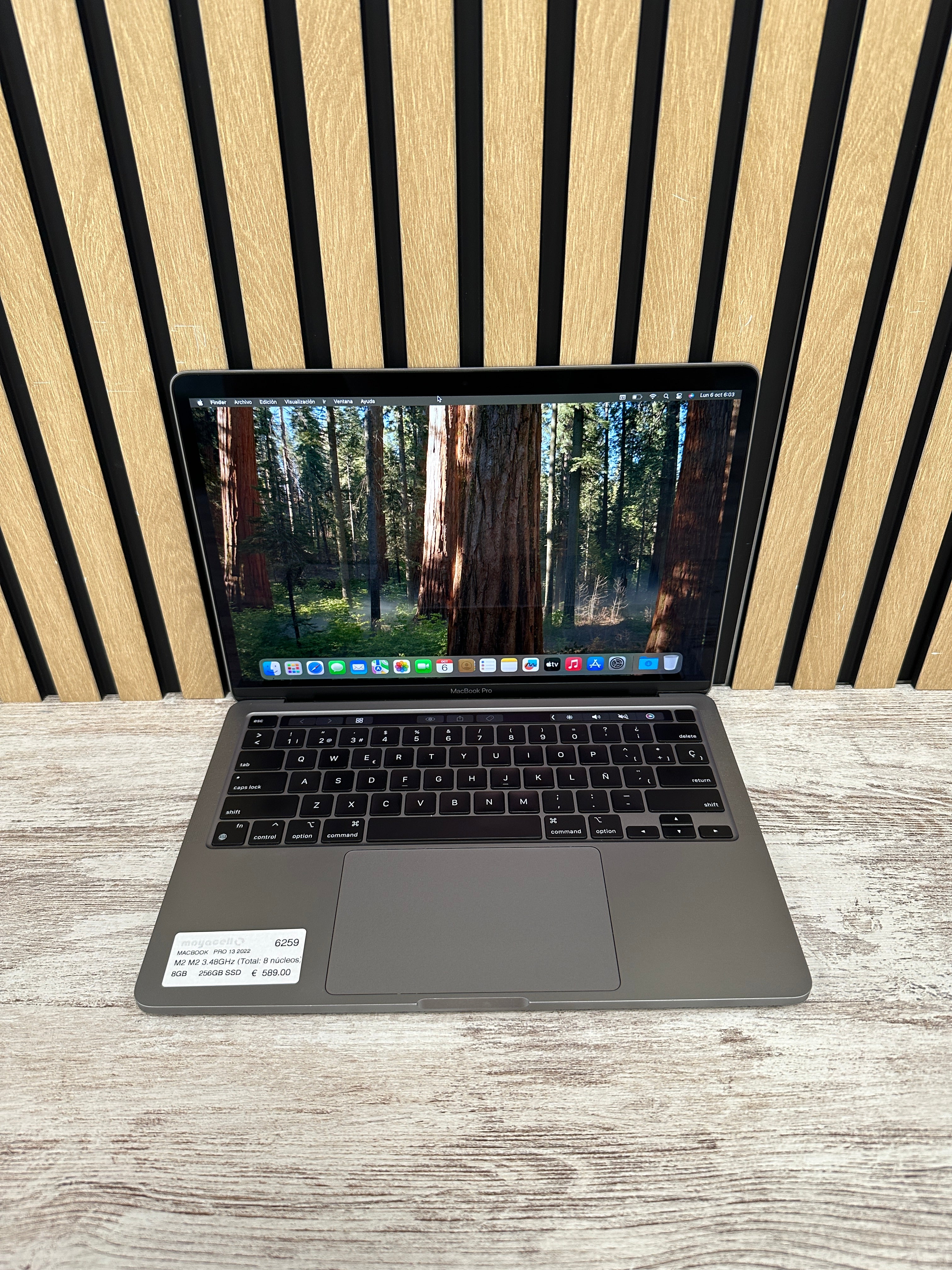 MacBook Pro 13" 2022 M2 8gb 256gb SSD