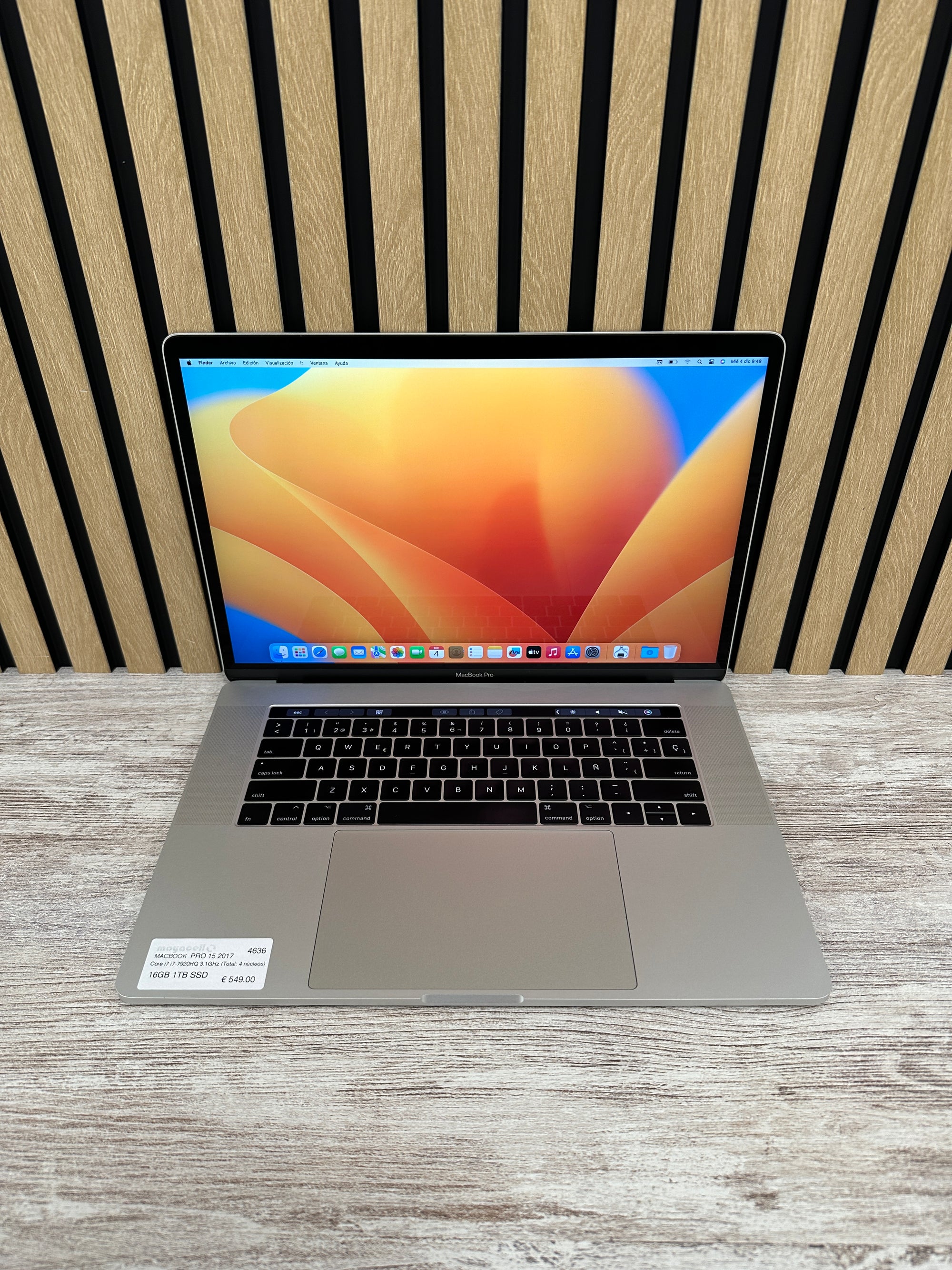 MacBook Pro 15" 2017 i7 16gb 1tb SSD