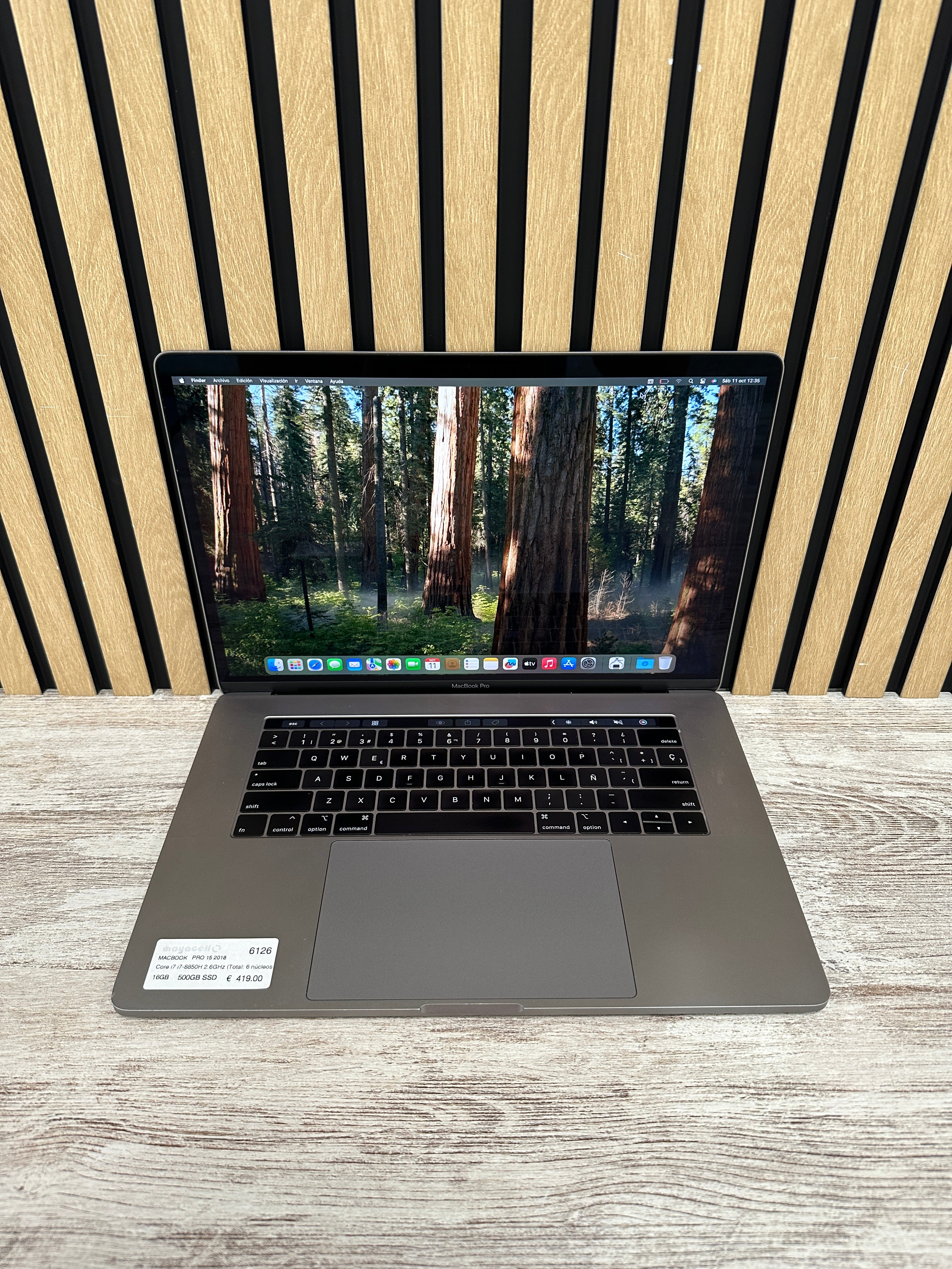 MacBook Pro 15" 2018 i7 16gb 500gb SSD