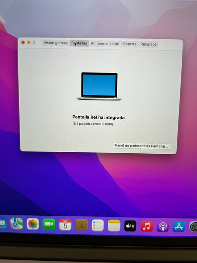 Macbook Pro 15" 2015 i7 16gb 500gb SSD