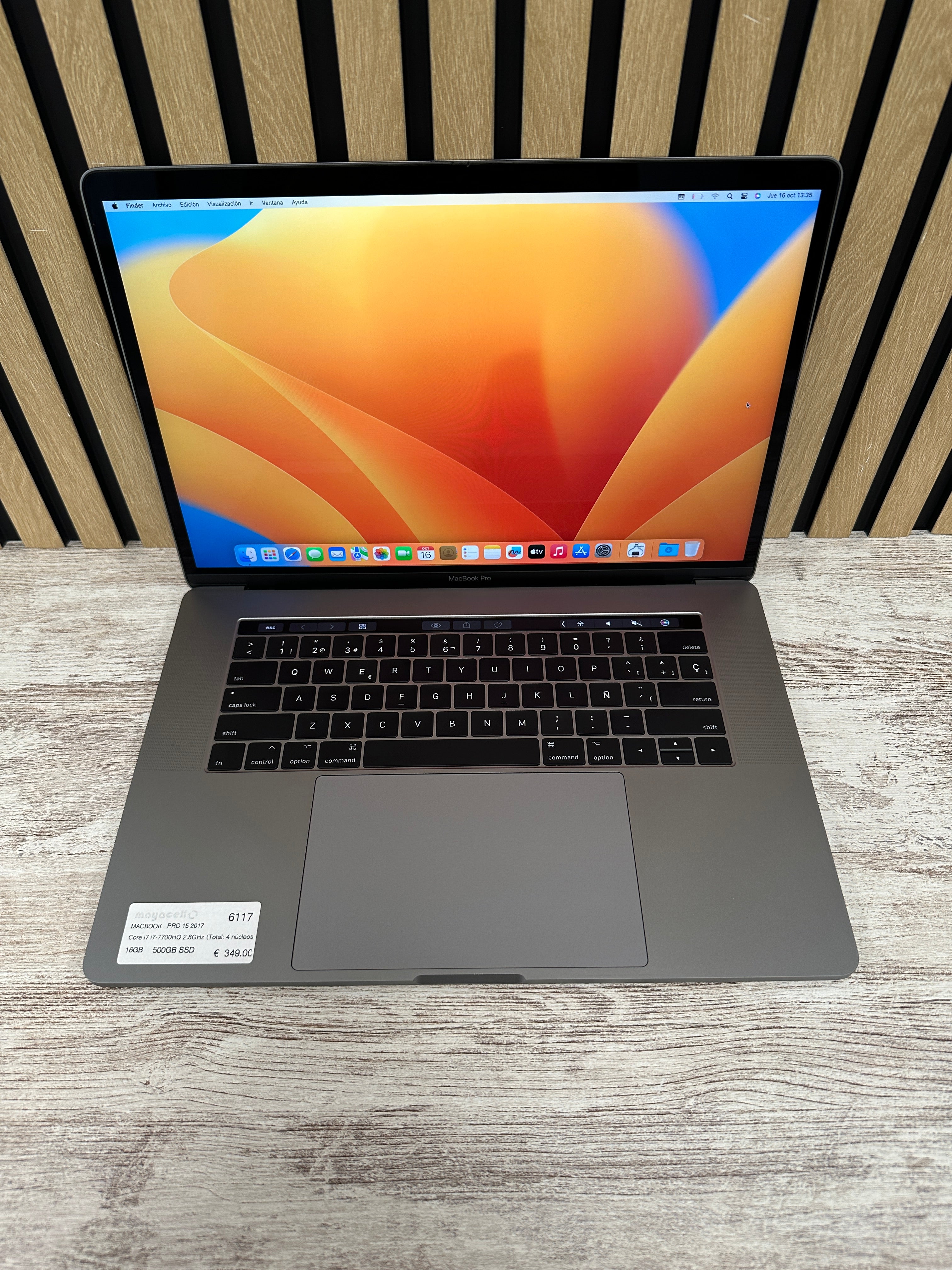 MacBook Pro 15" 2017 i7 16gb 500gb SSD