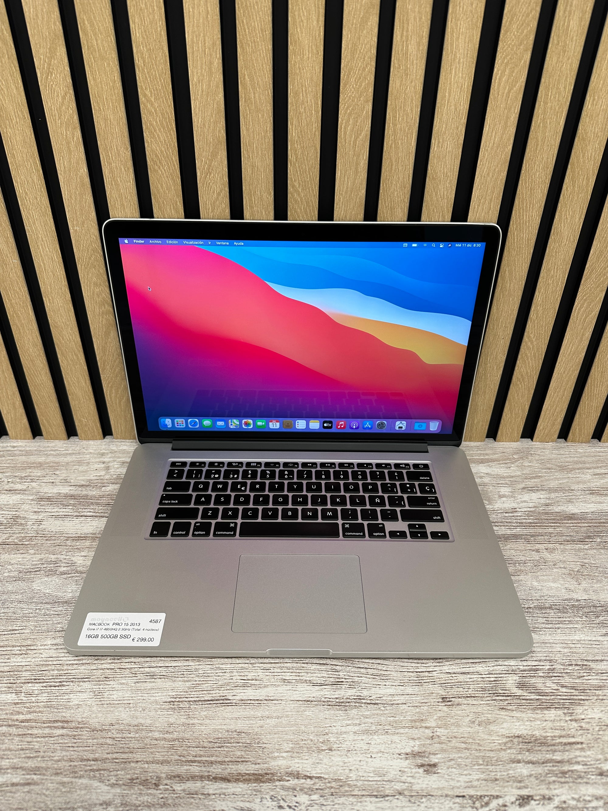 MacBook Pro 15" 2013 i7 16gb 500gb SSD