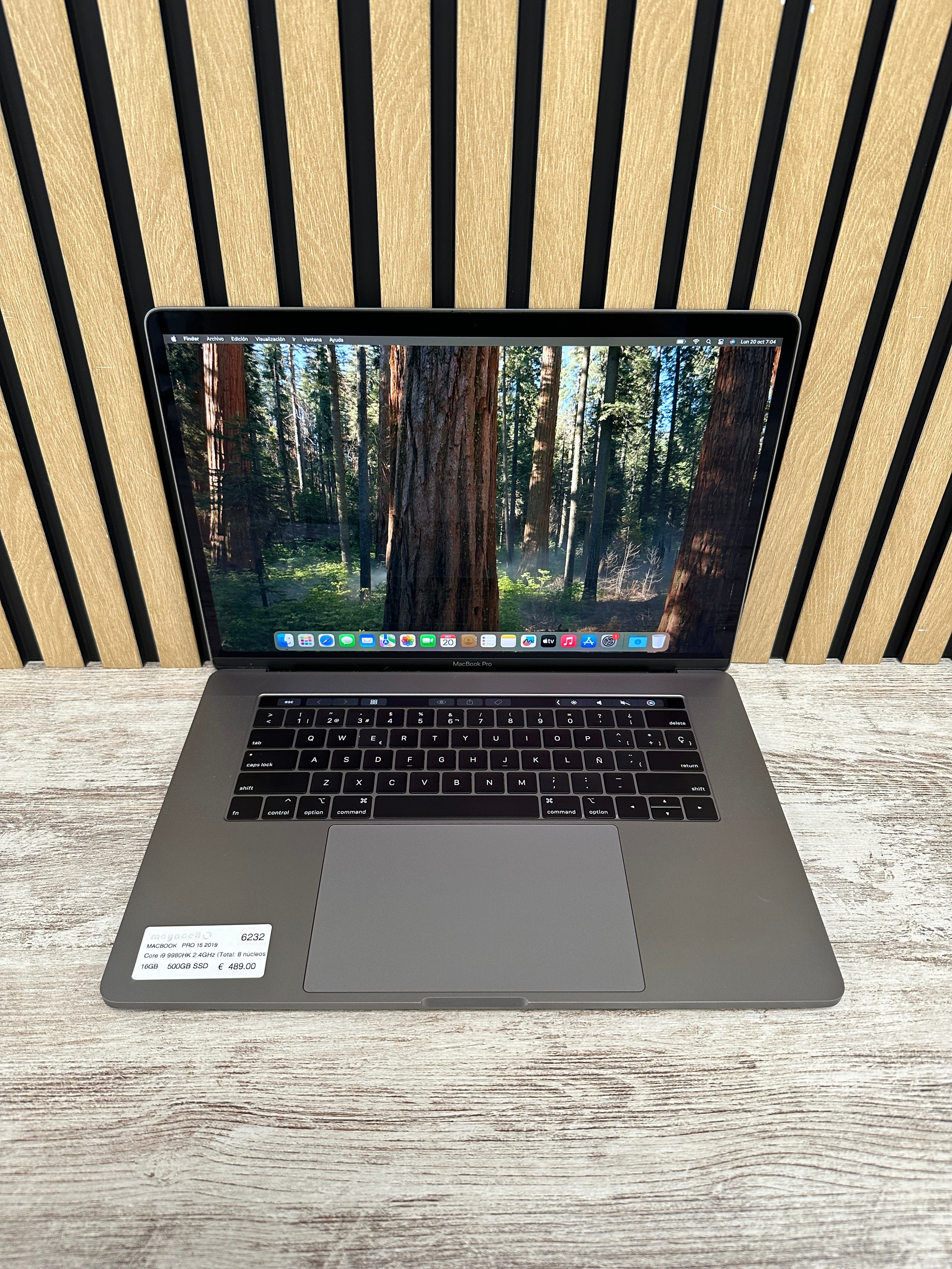 MacBook Pro 15" 2019 i9 16gb 500gb SSD