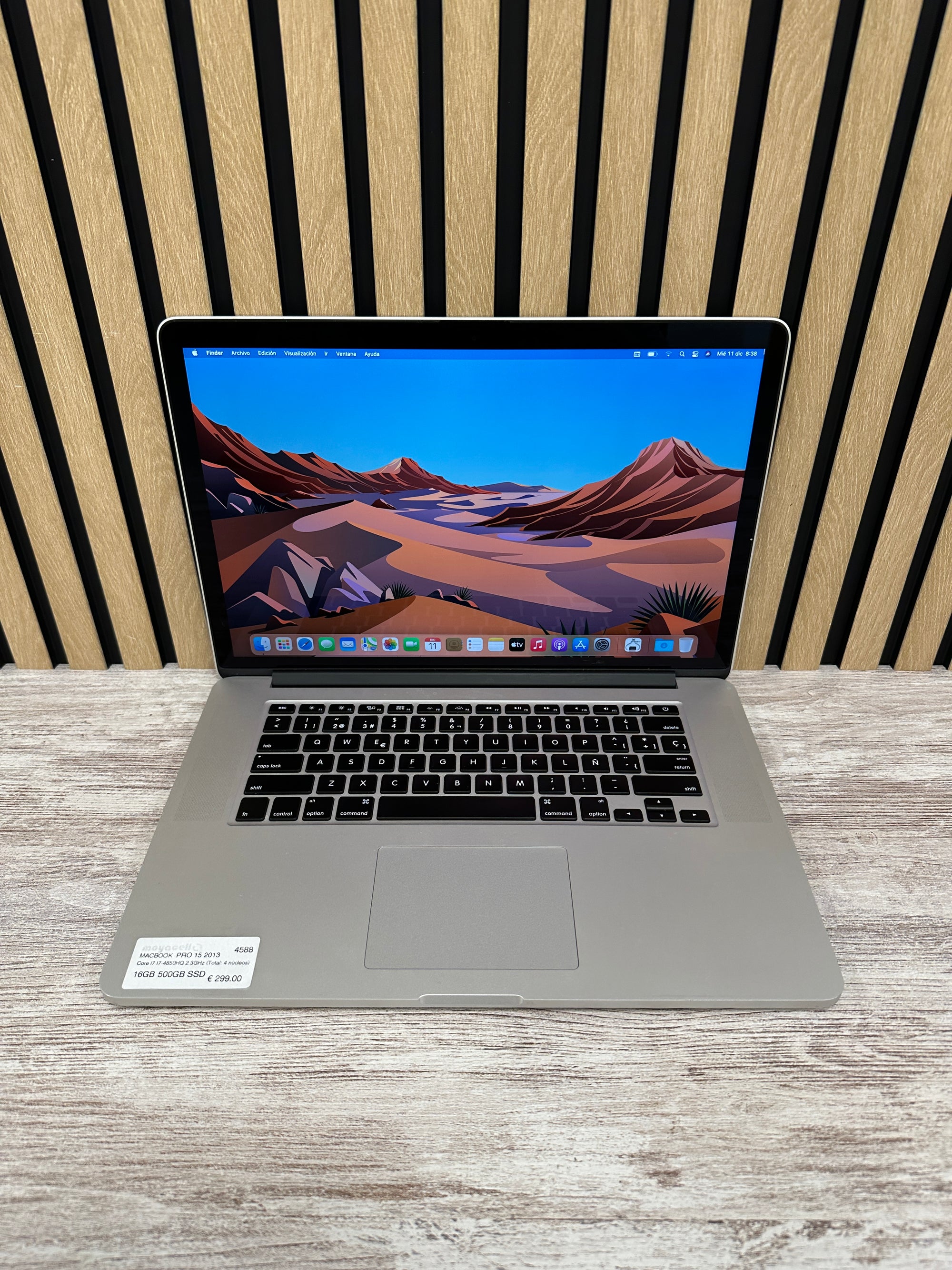 MacBook Pro 15" 2013 i7 16gb 500gb SSD