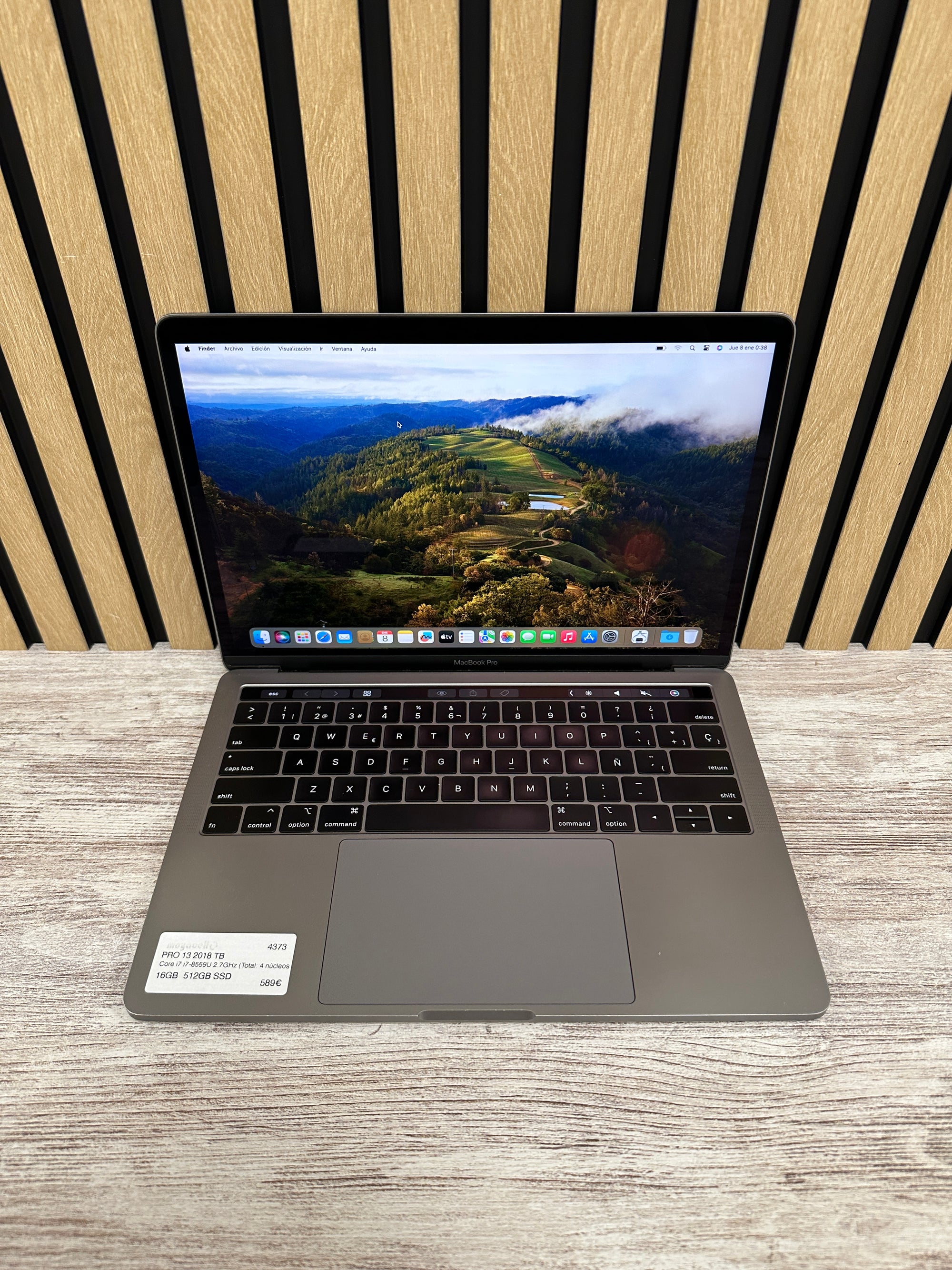 MacBook Pro 13" 2018 TB i7 16gb 512gb SSD