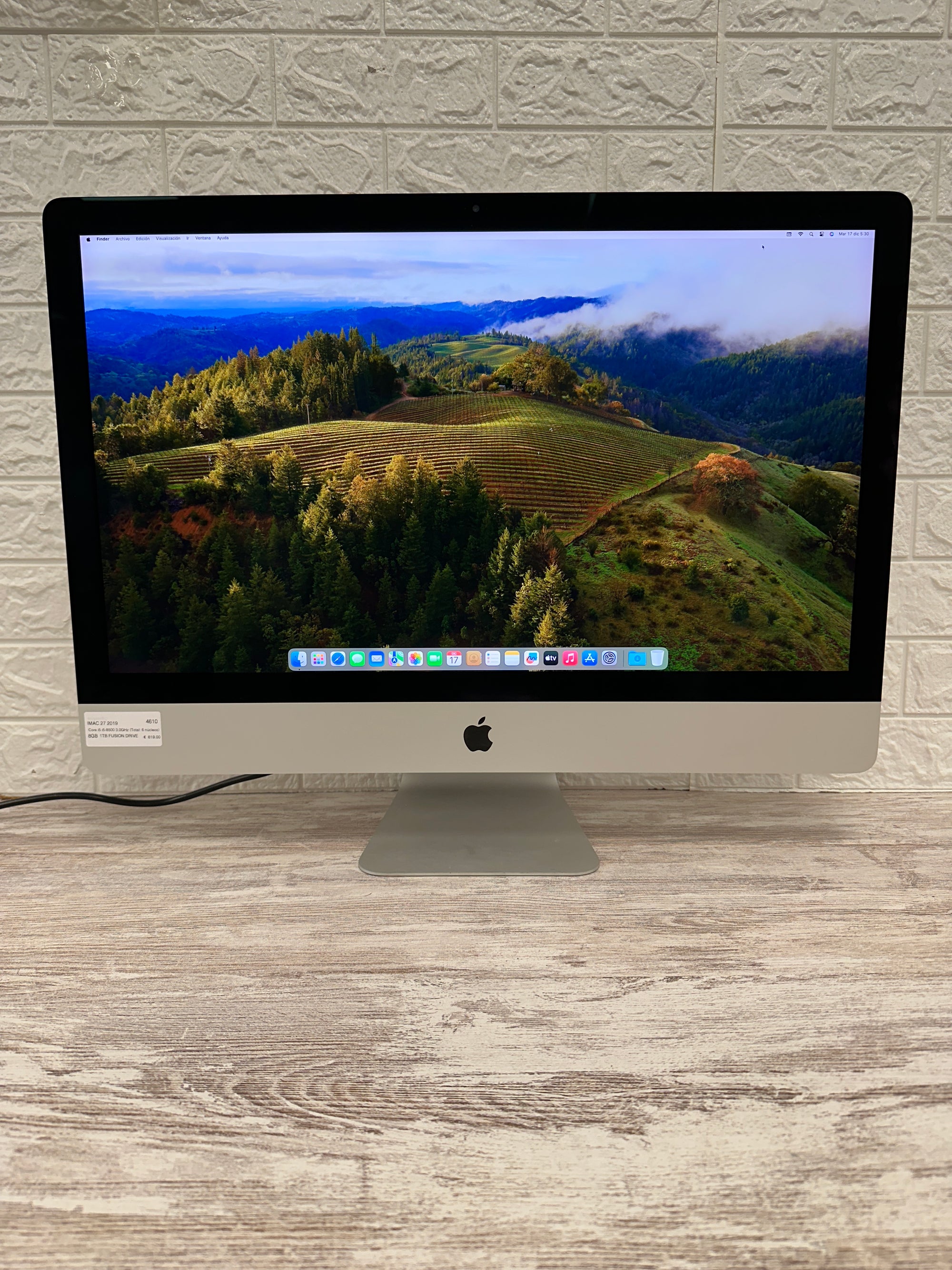 Imac 27" 2019 i5 8gb 1tb Fusion Drive