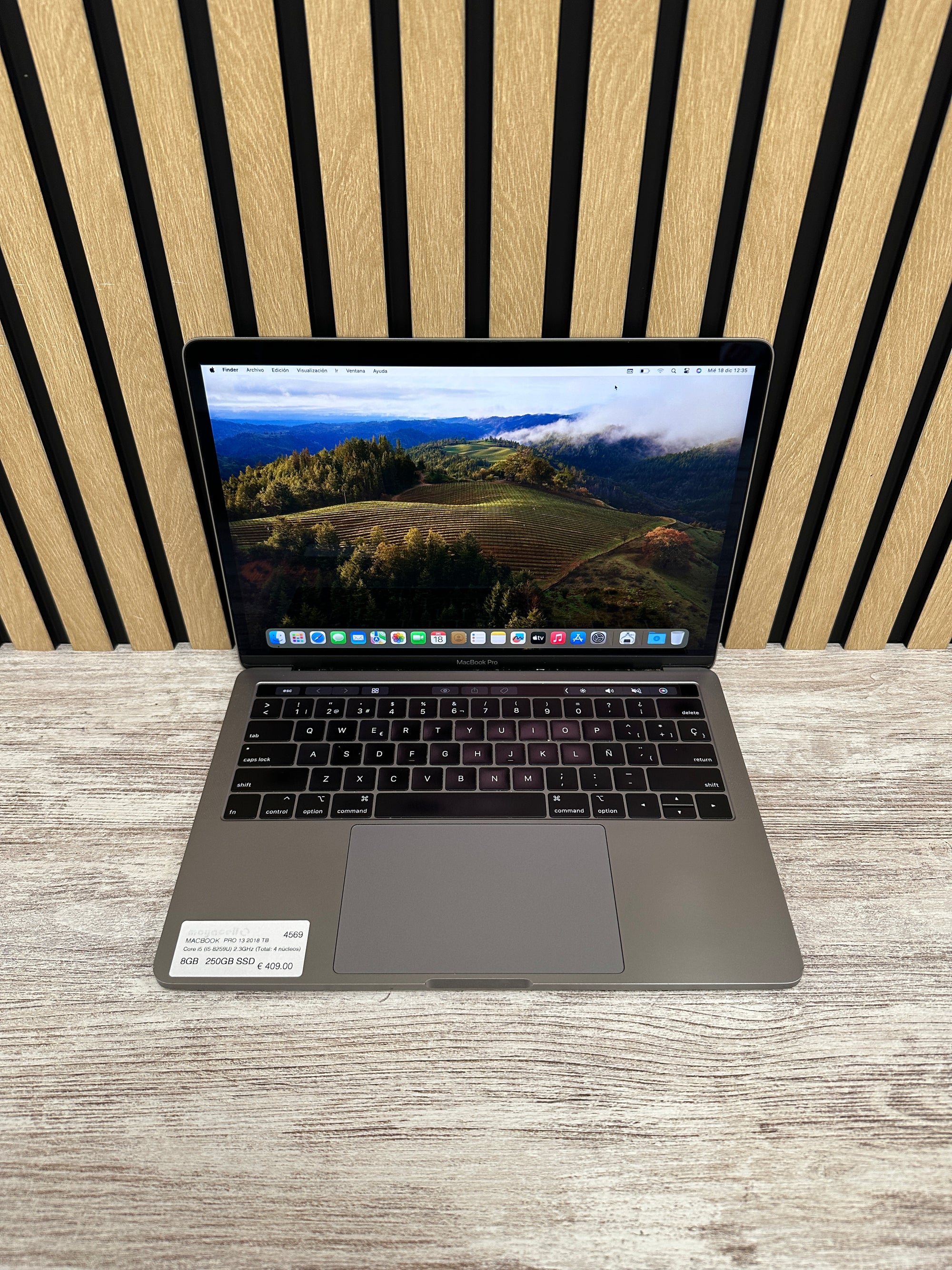 MacBook Pro 13" 2018 TB i5 8gb 250gb SSD