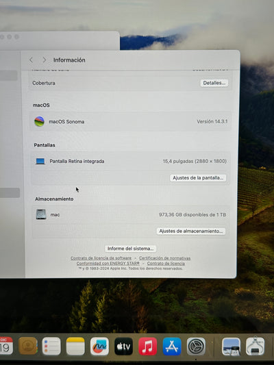 MacBook Pro 15" 2019 i9 32gb 1tb SSD