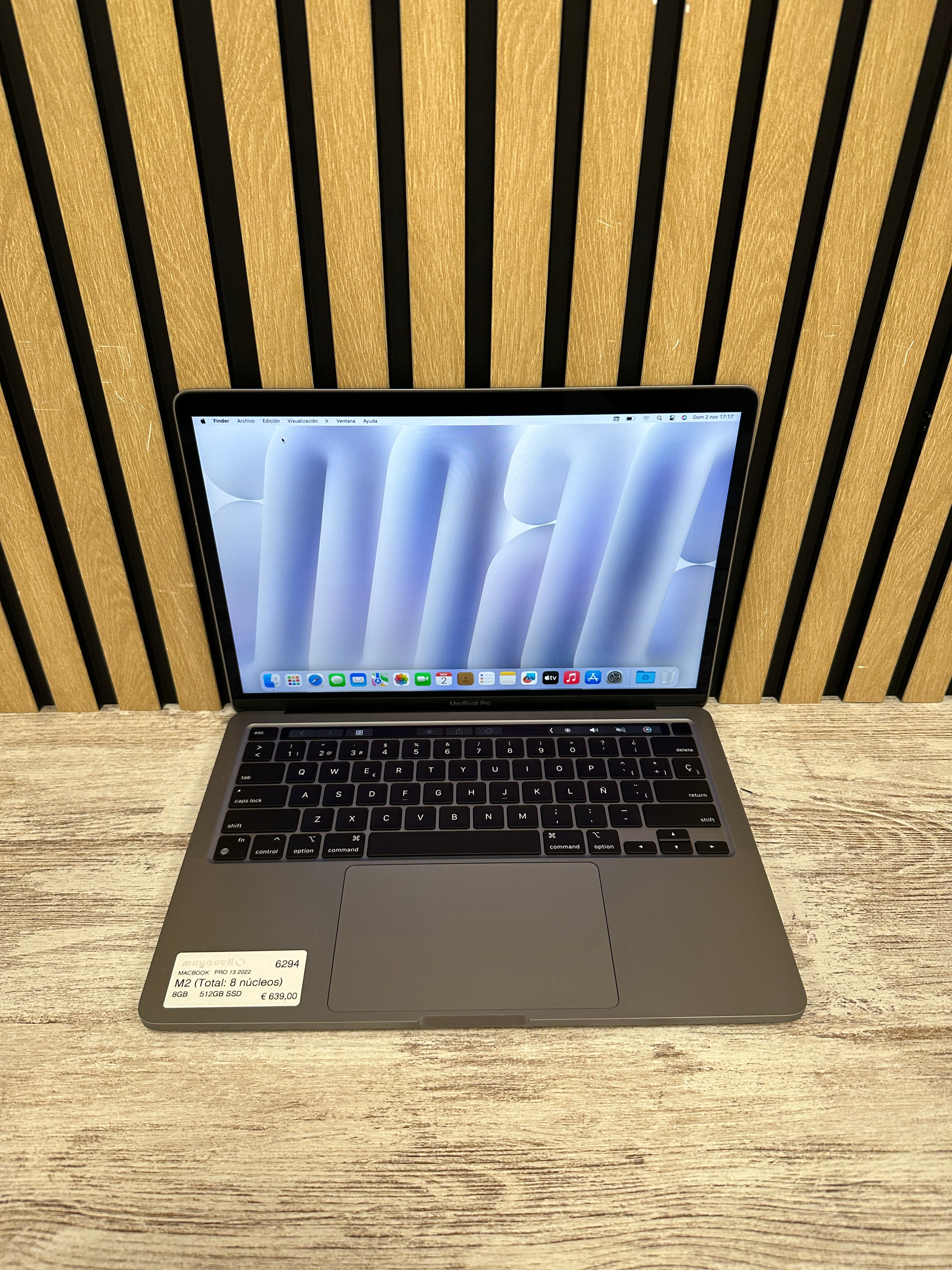 MacBook Pro 13" 2022 M2 8gb 512gb SSD