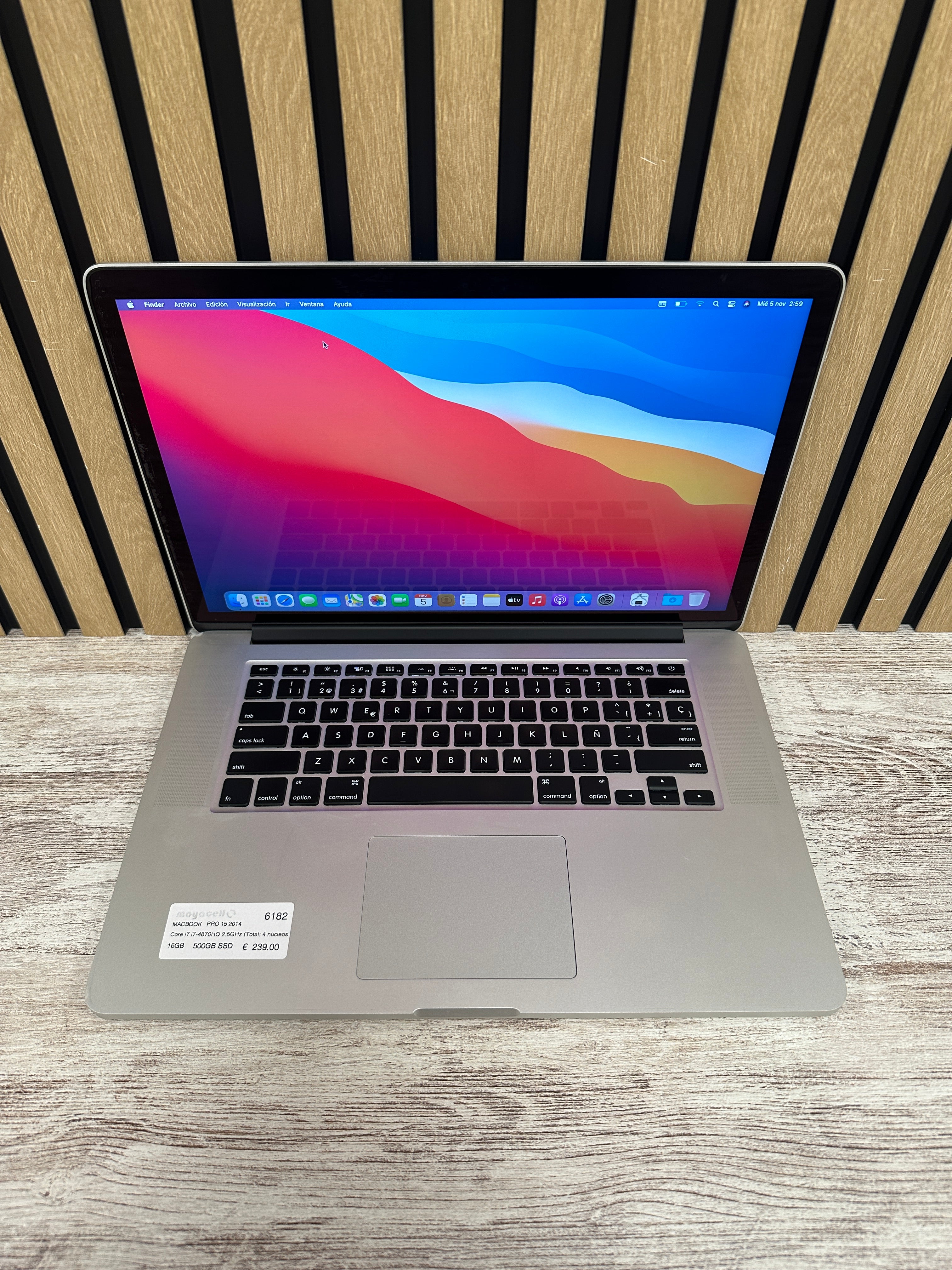MacBook Pro 15" 2014 i7 16gb 500gb SSD