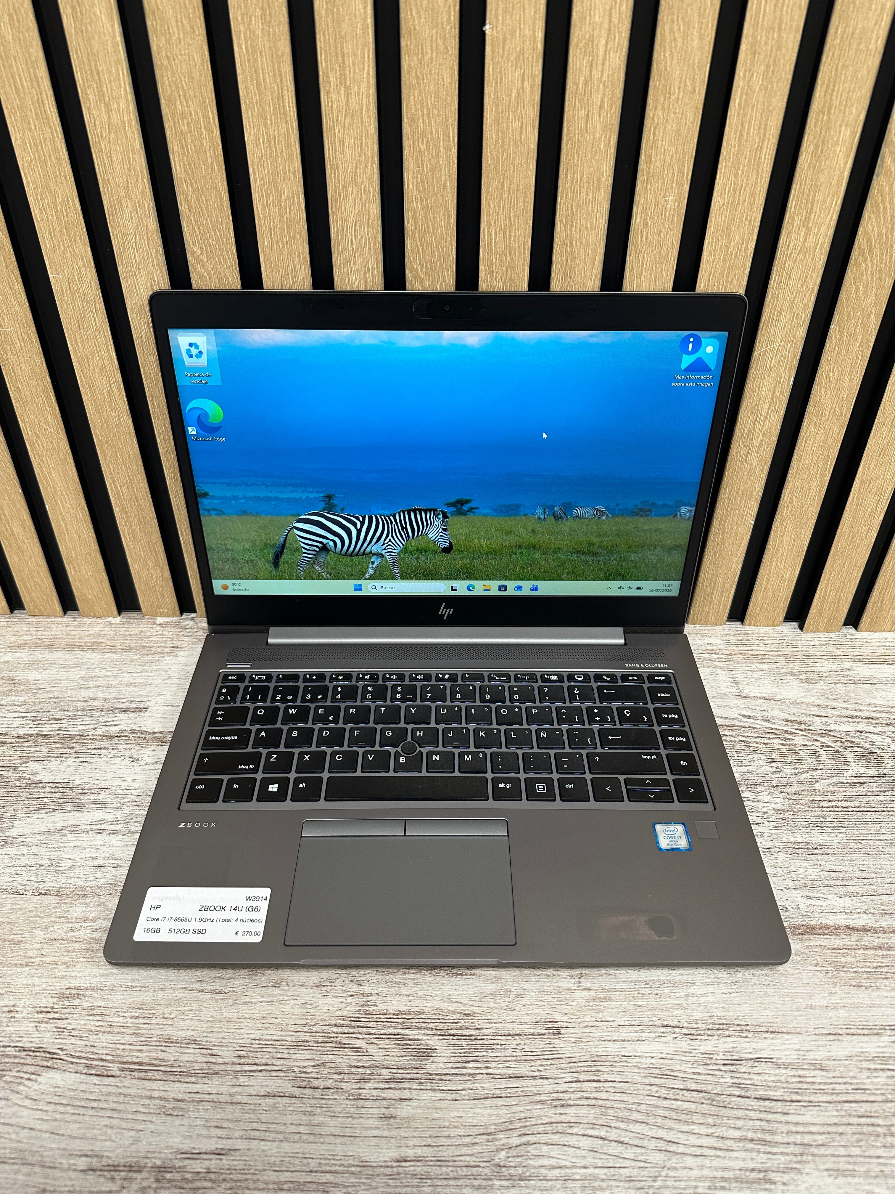 HP ZBOOK 14U (G6) i7 16GB 512GB SSD 14" - Moyacell