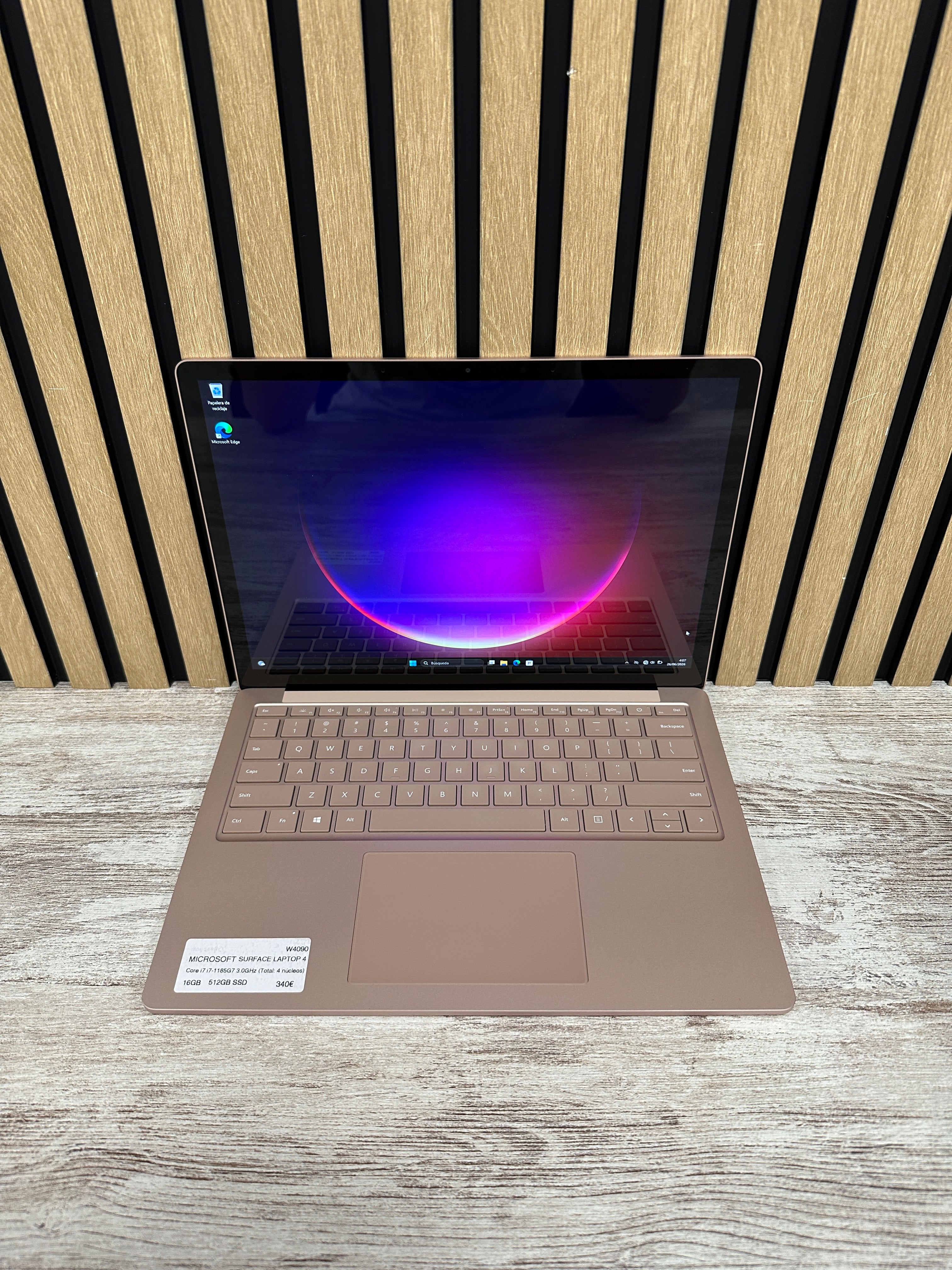 MICROSOFT SURFACE LAPTOP 4 Core i7 i7-1185G7 3.0GHz (Total: 4 núcleos) 16GB 512GB SSD 13.5"