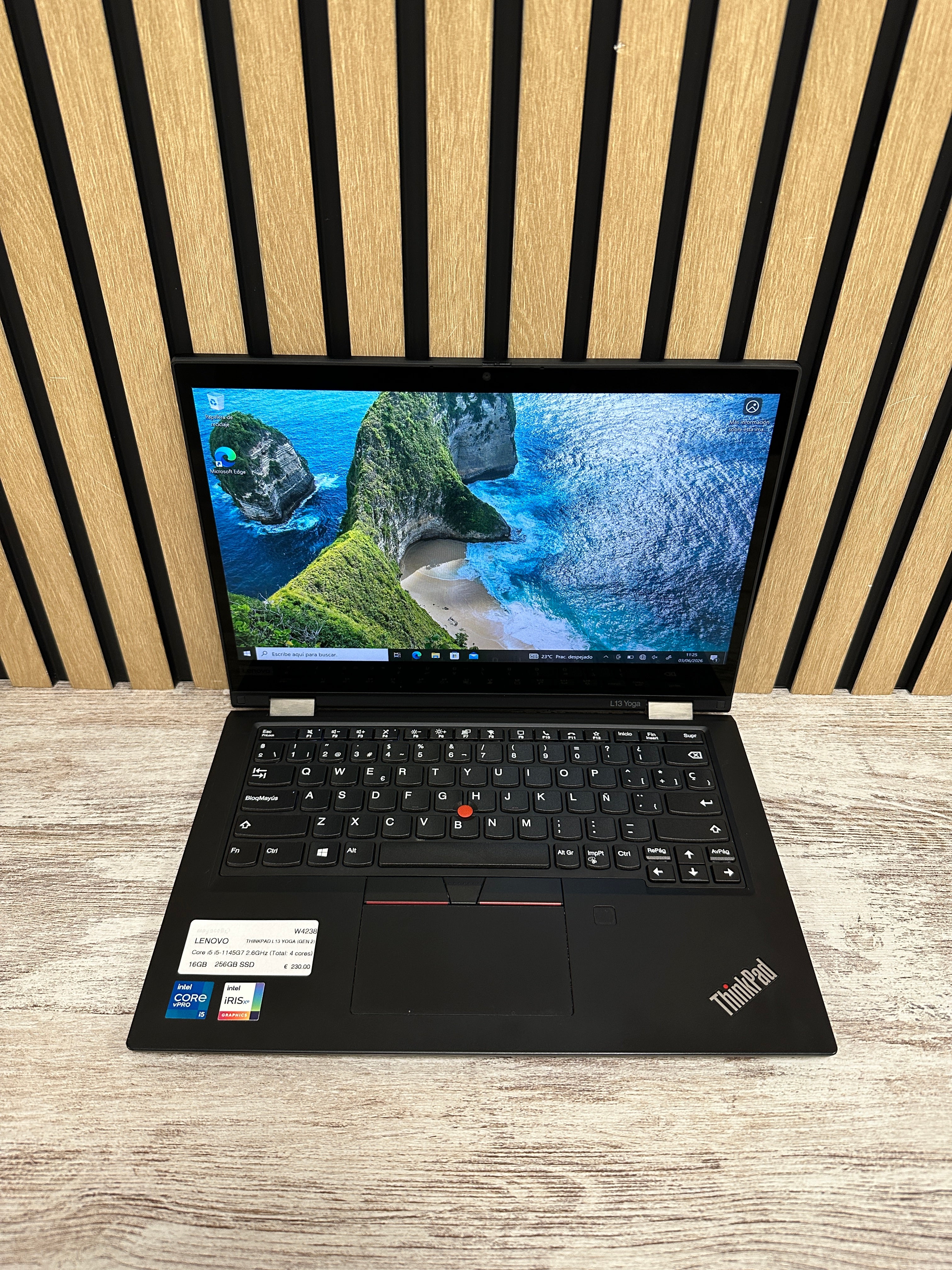 LENOVO THINKPAD L13 YOGA (GEN 2) Core i5 i5-1145G7 2.6GHz (Total: 4 cores) 16GB 256GB SSD 13.3"