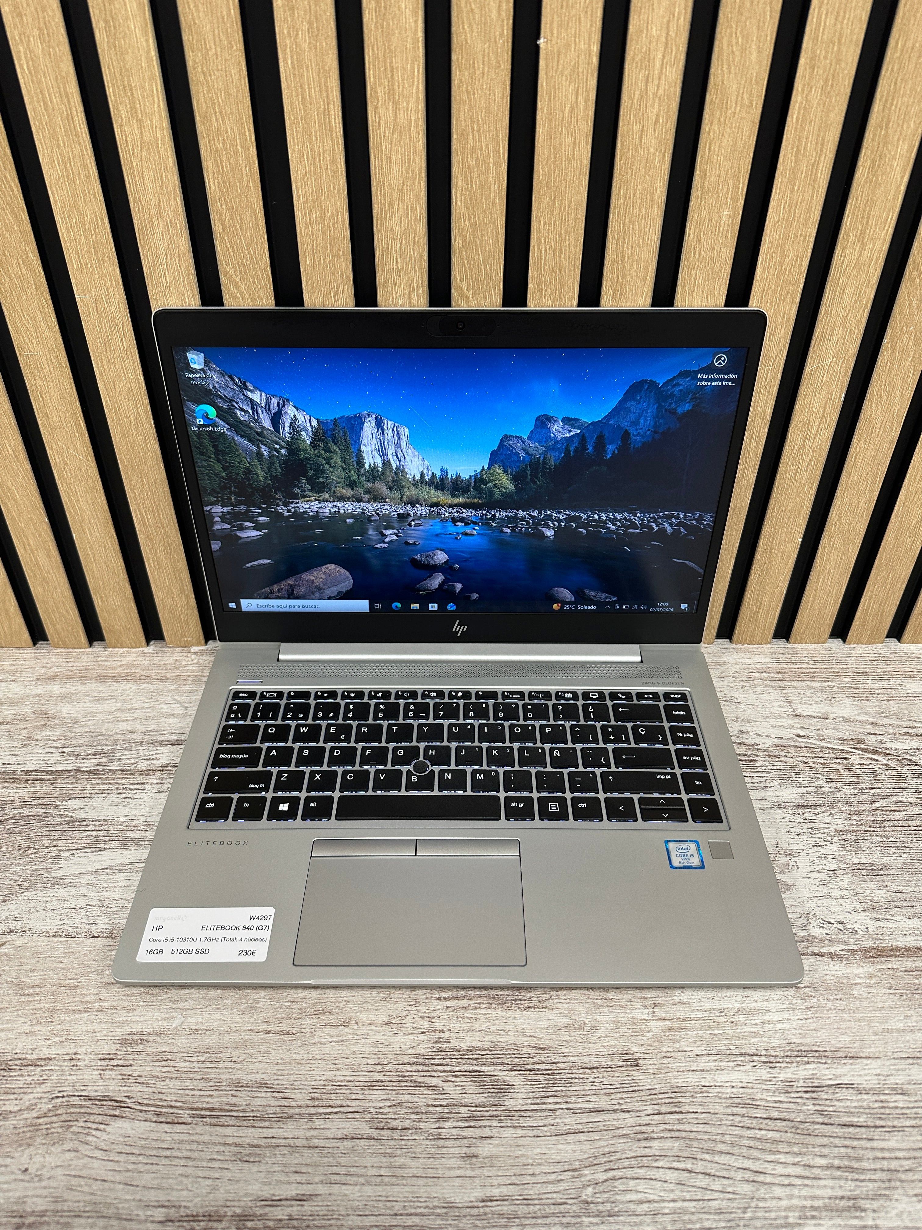 HP ELITEBOOK 840 (G6) Core i5 i5-8365U 1.6GHz (Total: 4 núcleos) 16GB 512GB SSD 14.0"