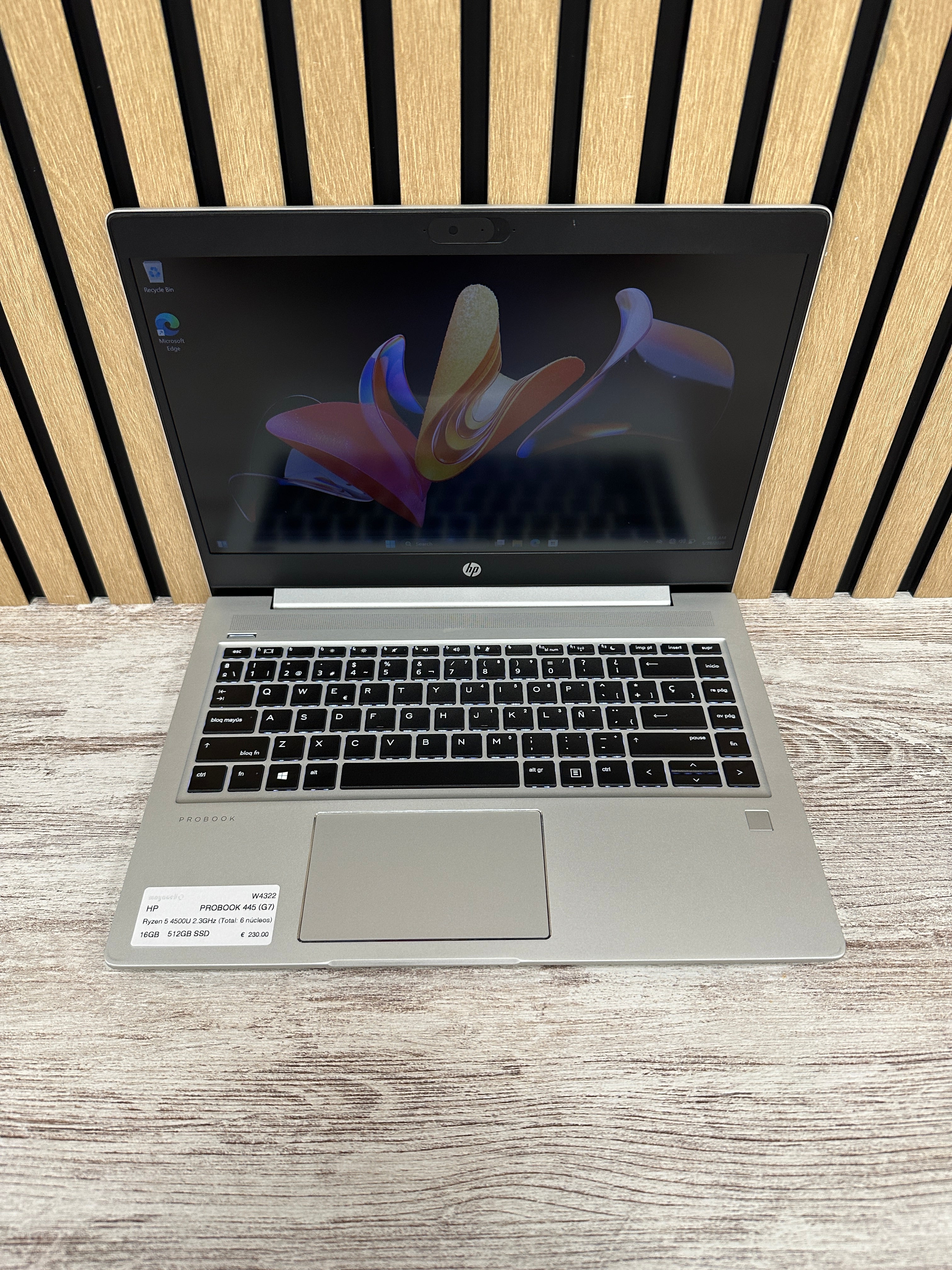 HP PROBOOK 445 (G7) Ryzen 5 4500U 2.3GHz (Total: 6 núcleos) 16GB 512GB SSD 14"