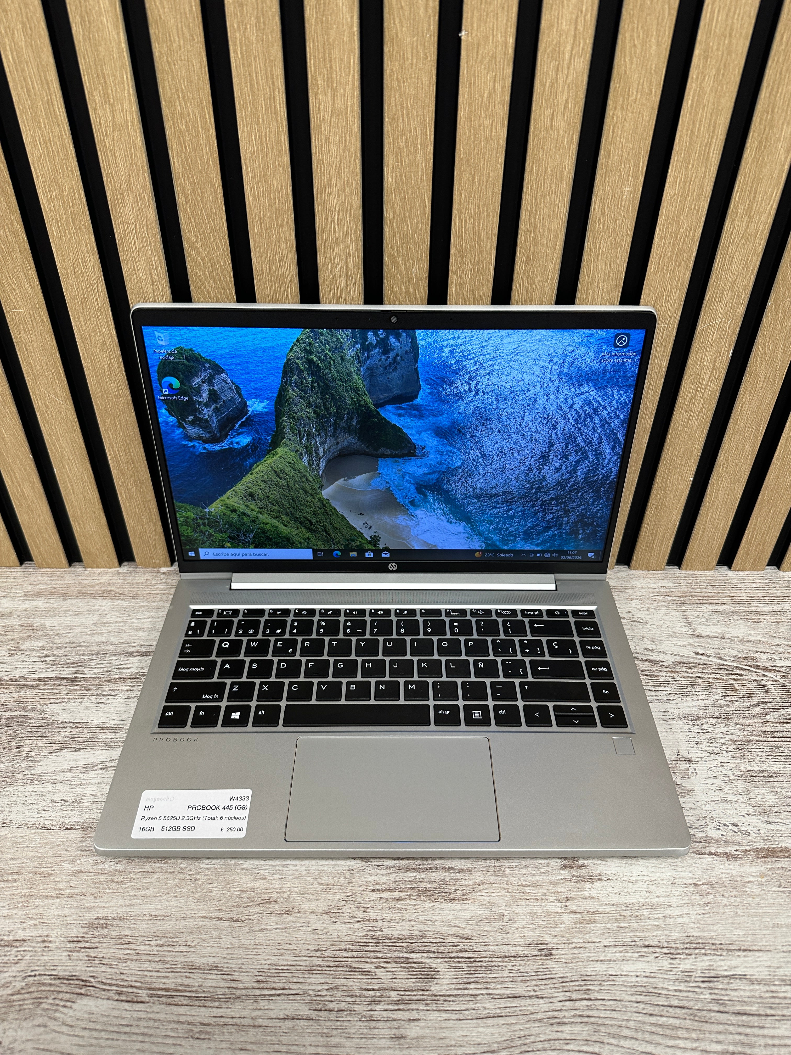 HP PROBOOK 445 (G9) Ryzen 5 5625U 2.3GHz (Total: 6 núcleos) 16GB 512GB SSD 14"