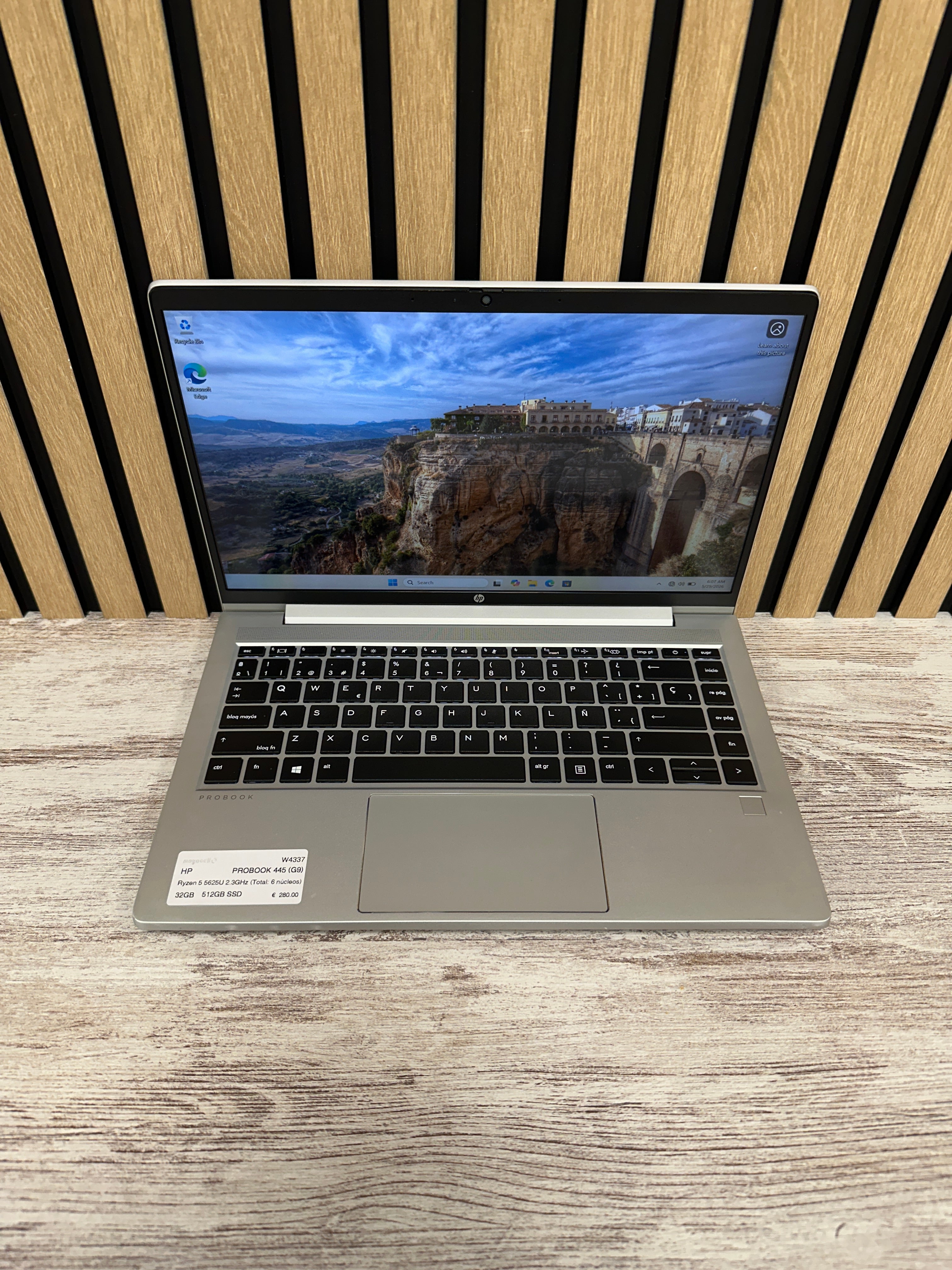 HP PROBOOK 445 (G9) Ryzen 5 5625U 2.3GHz (Total: 6 núcleos) 32GB 512GB SSD 14"