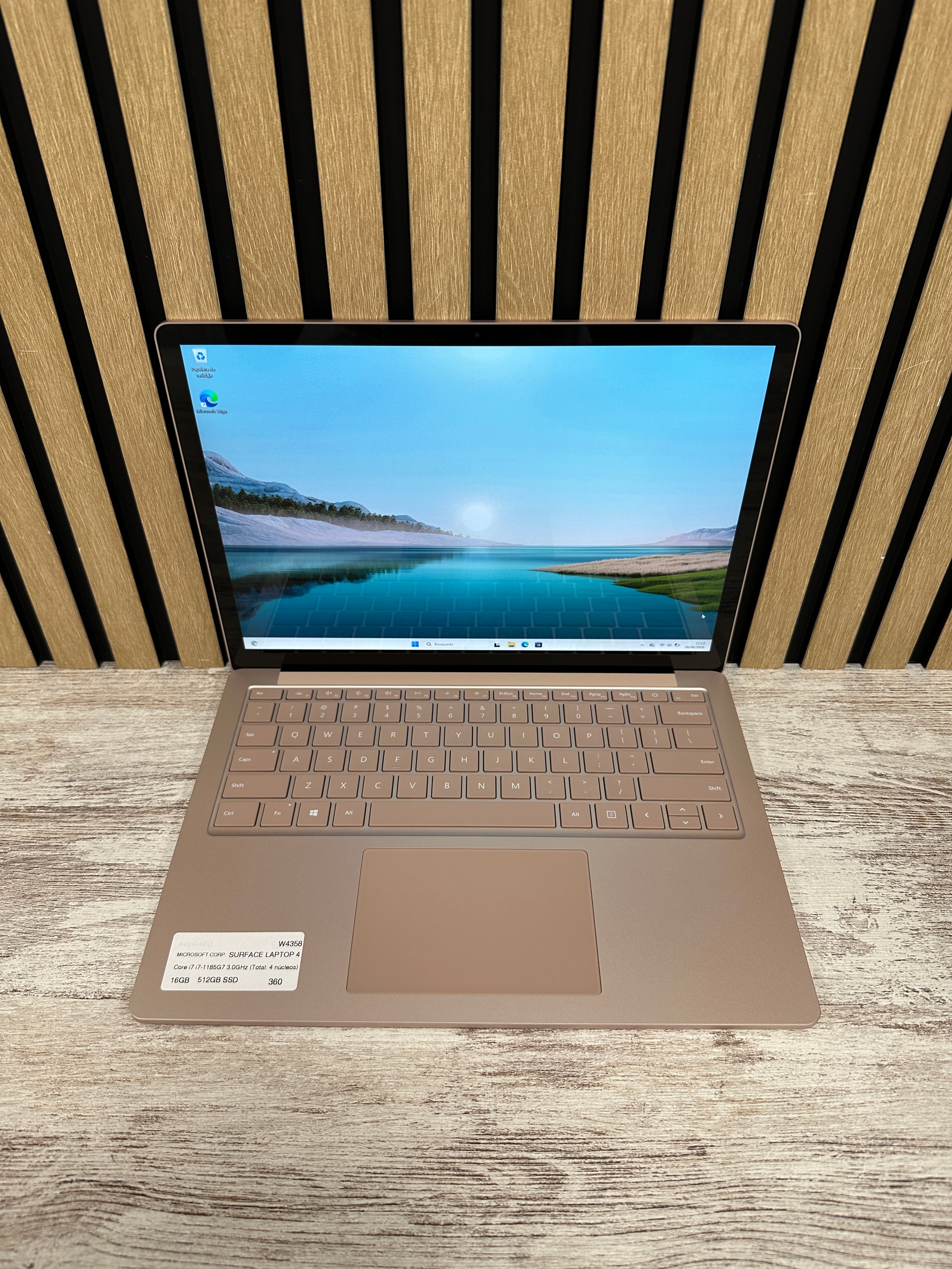MICROSOFT CORP. SURFACE LAPTOP 4 Core i7 i7-1185G7 3.0GHz (Total: 4 núcleos) 16GB 512GB SSD 13.5"