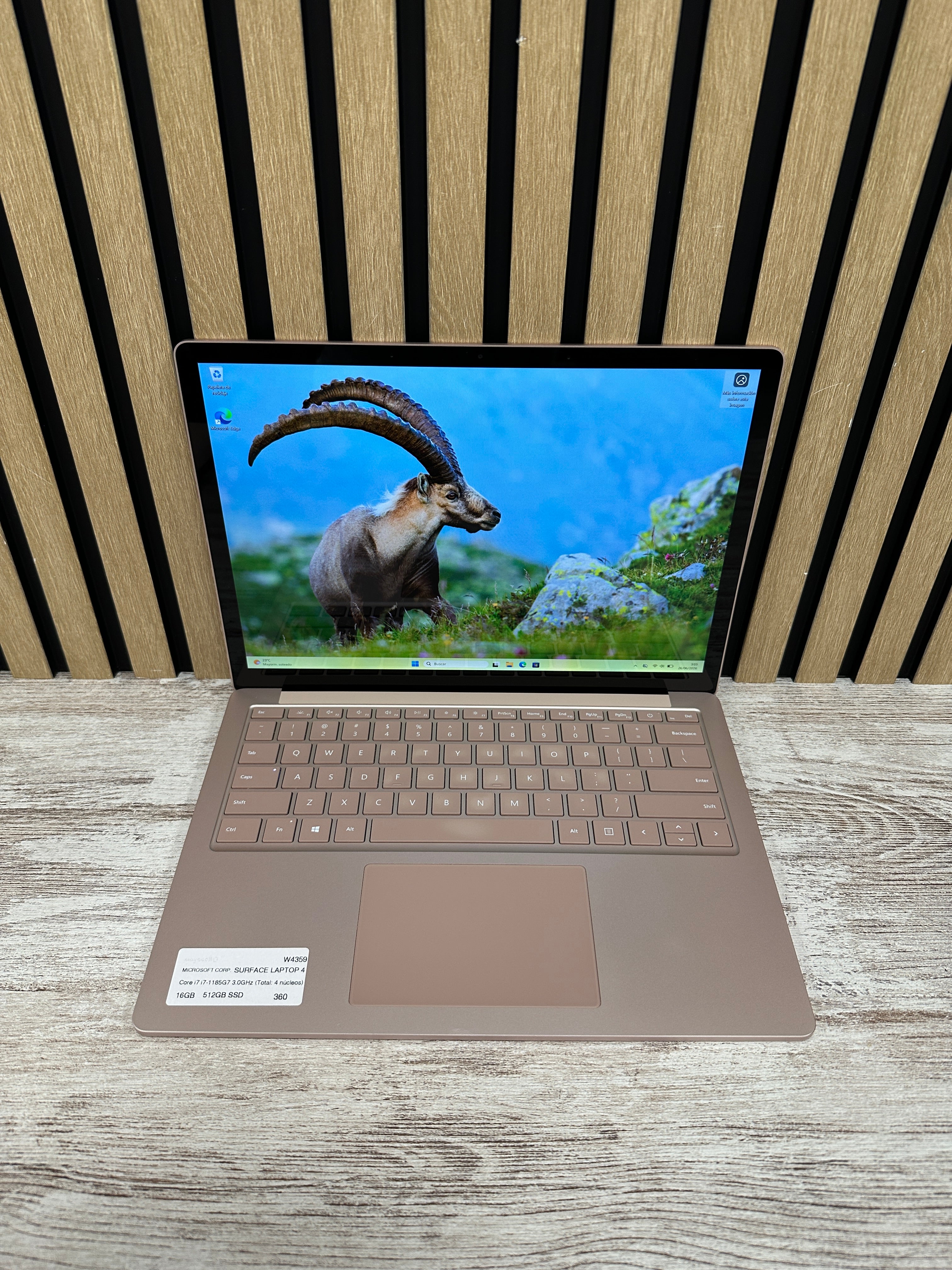 MICROSOFT CORP. SURFACE LAPTOP 4 Core i7 i7-1185G7 3.0GHz (Total: 4 núcleos) 16GB 512GB SSD 13.5"